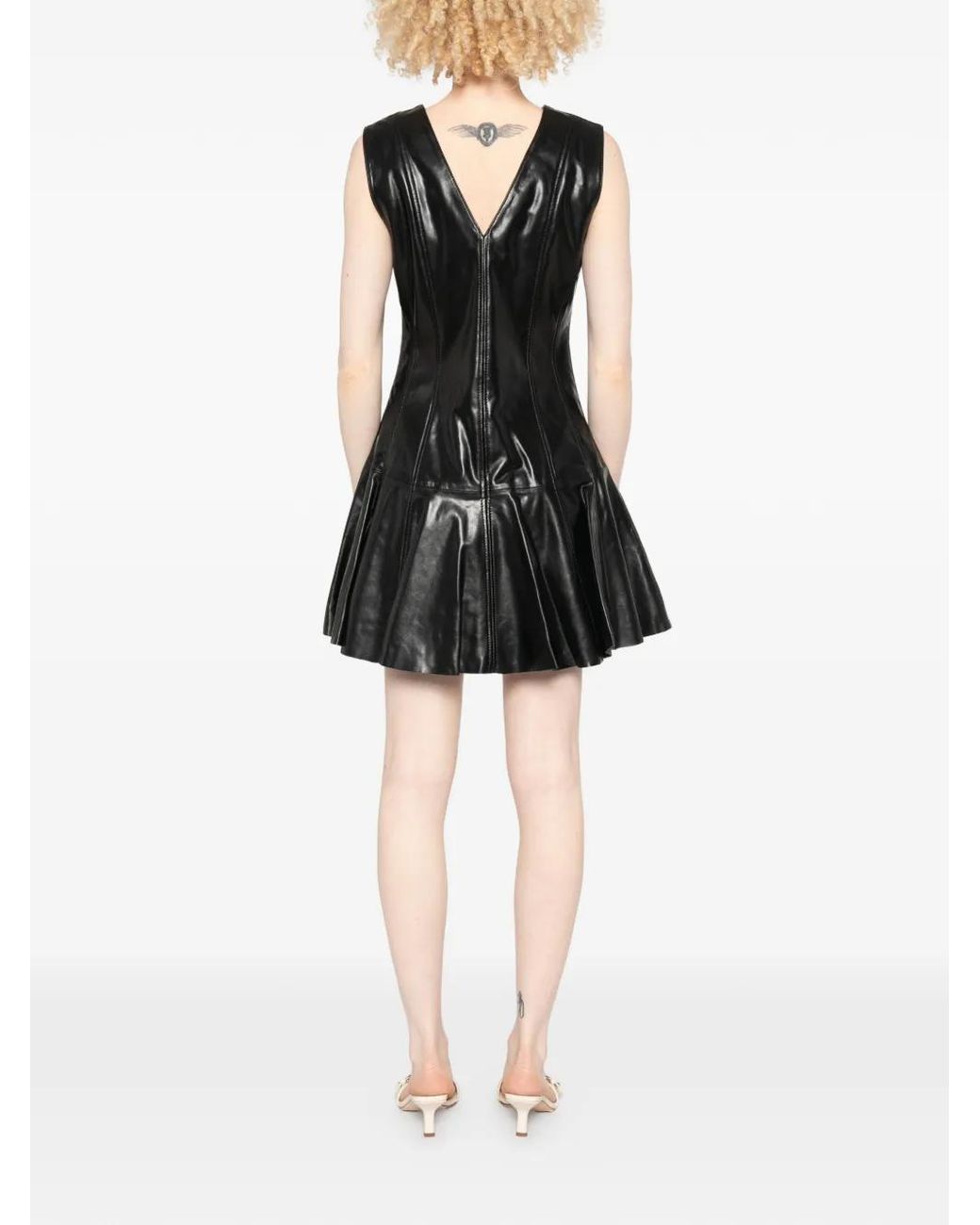 Ganni Black Mini Dress