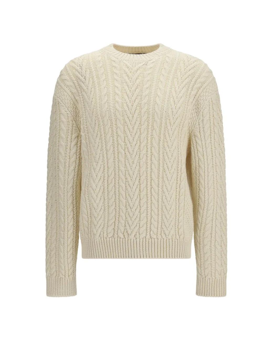 Loro Piana White Schooner Crewneck Sweater for men