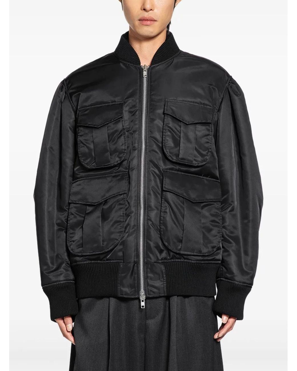 Bomber Con Tasche di Simone Rocha in Black da Uomo