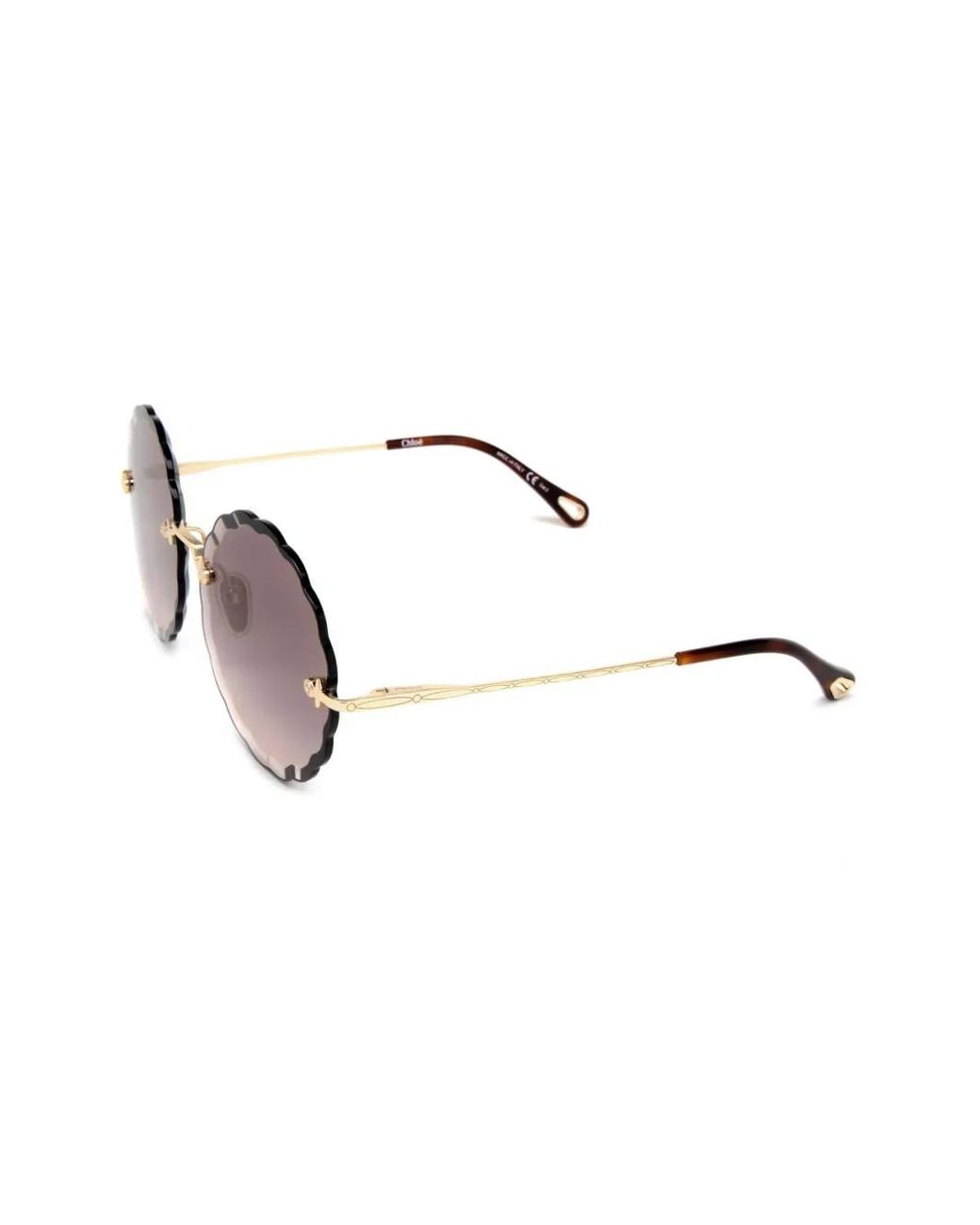Chloé Metallic Ch0047S Rimless Sunglasses