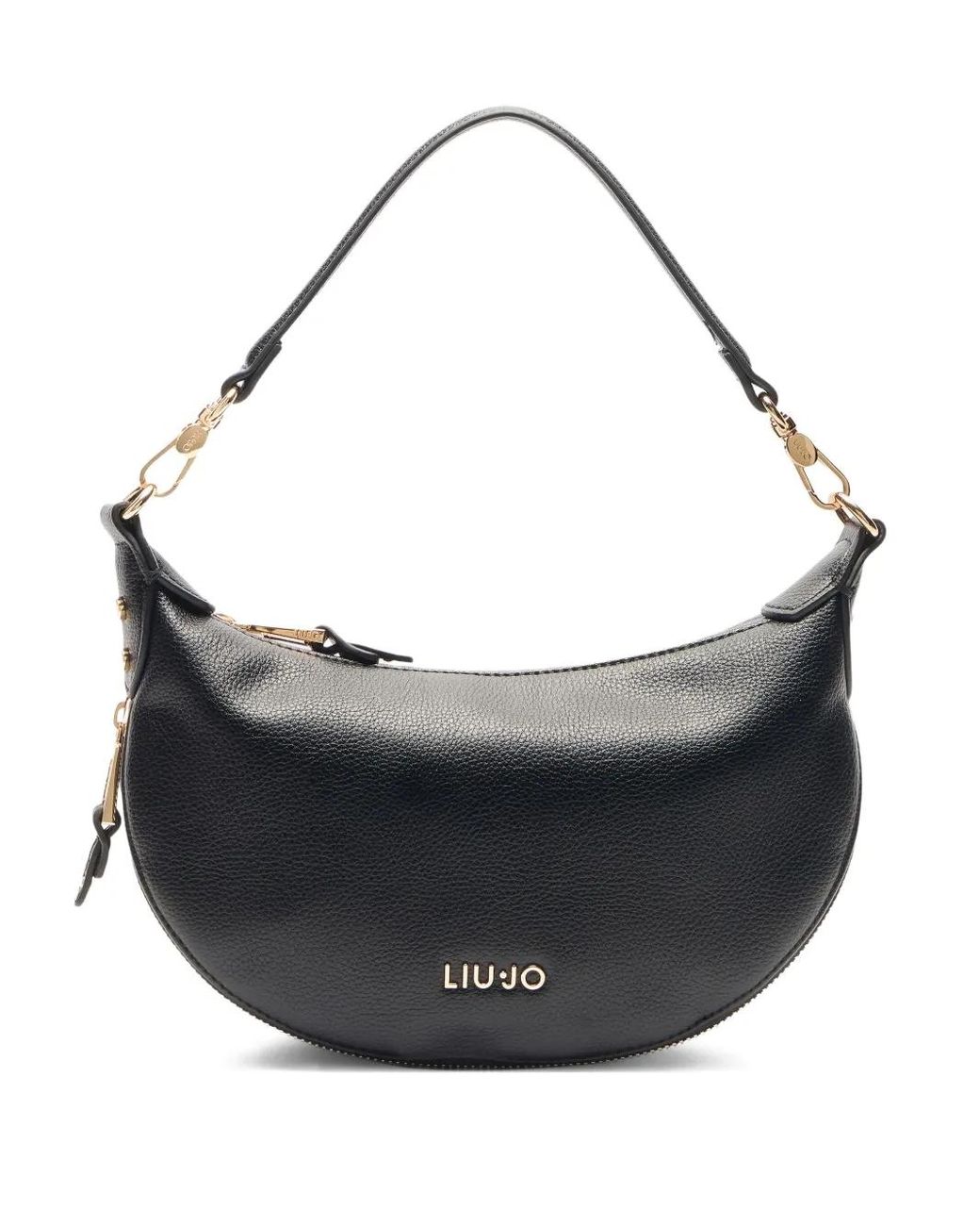 Liu Jo Gray Logo-Lettering Shoulder Bag