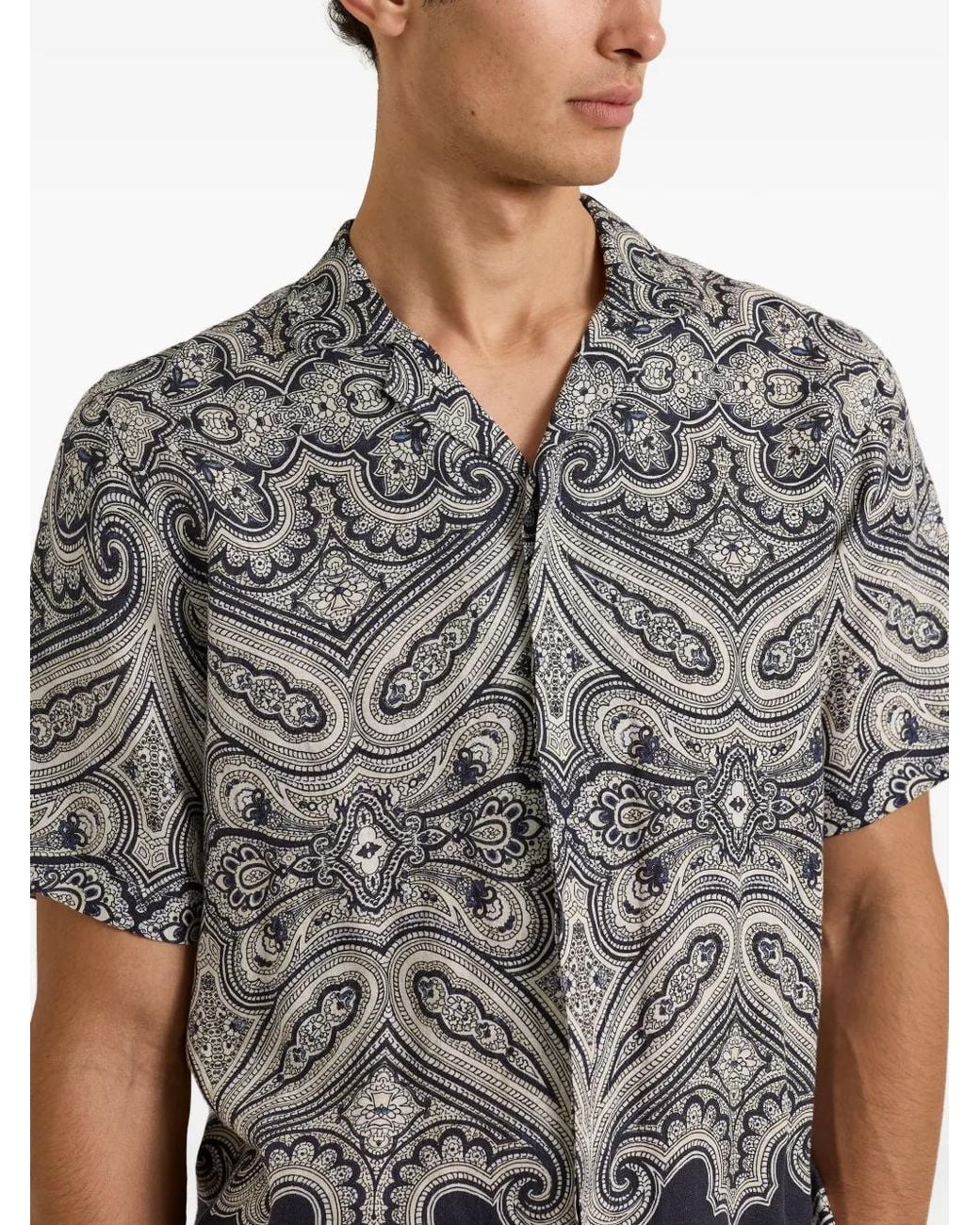 Orlebar Brown Gray Short Sleeve Shirt for men