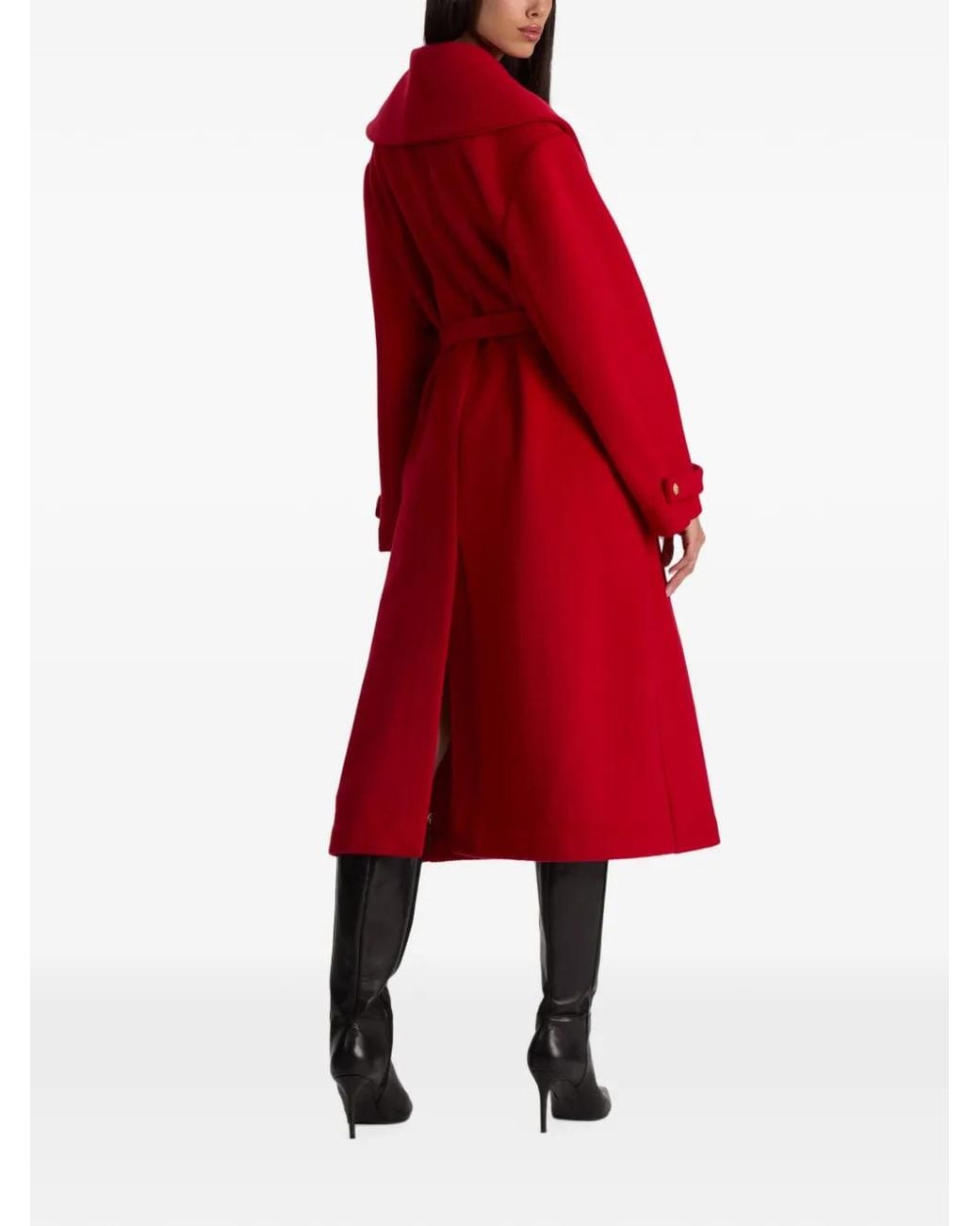 Abrigo Drew Con Cuello Esmoquin Alice + Olivia de color Red