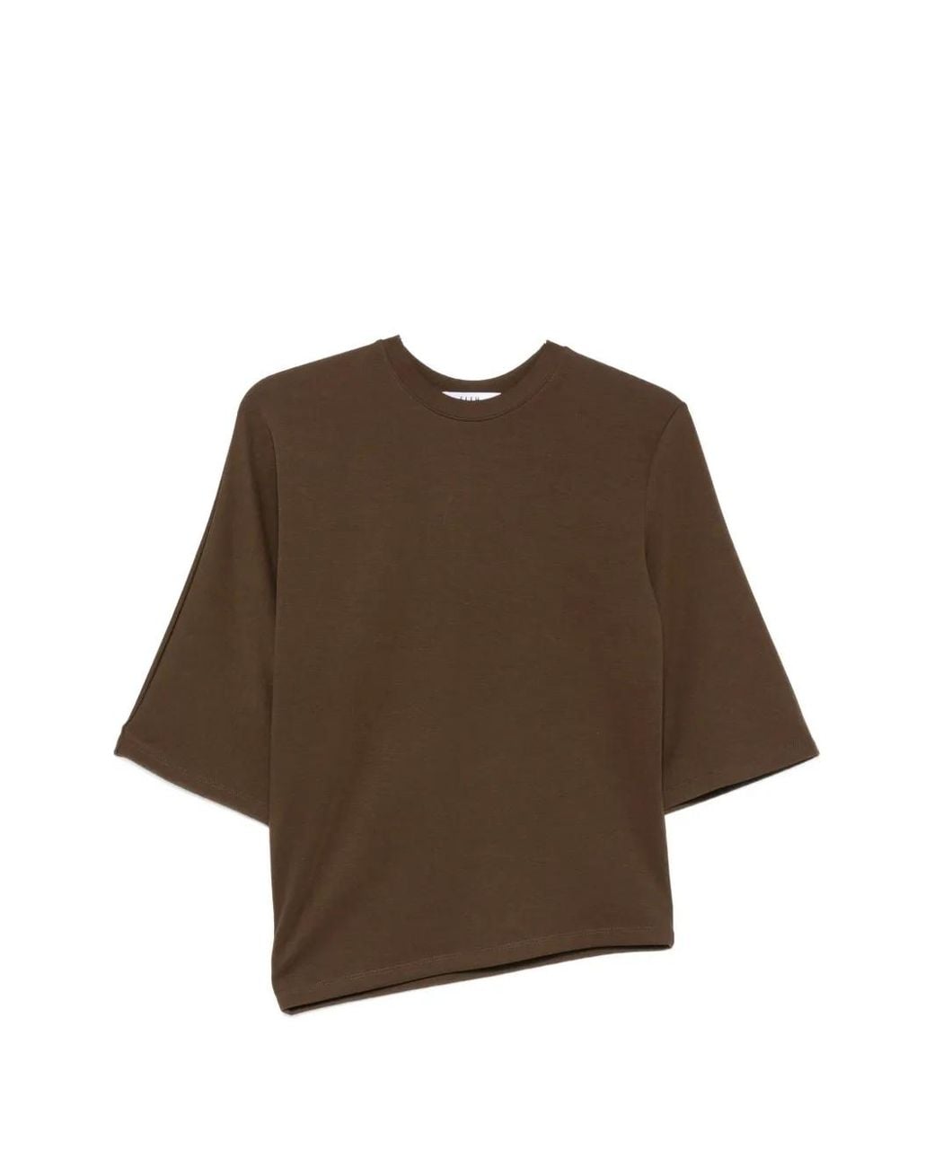 ELEH Brown Round-Neck T-Shirt