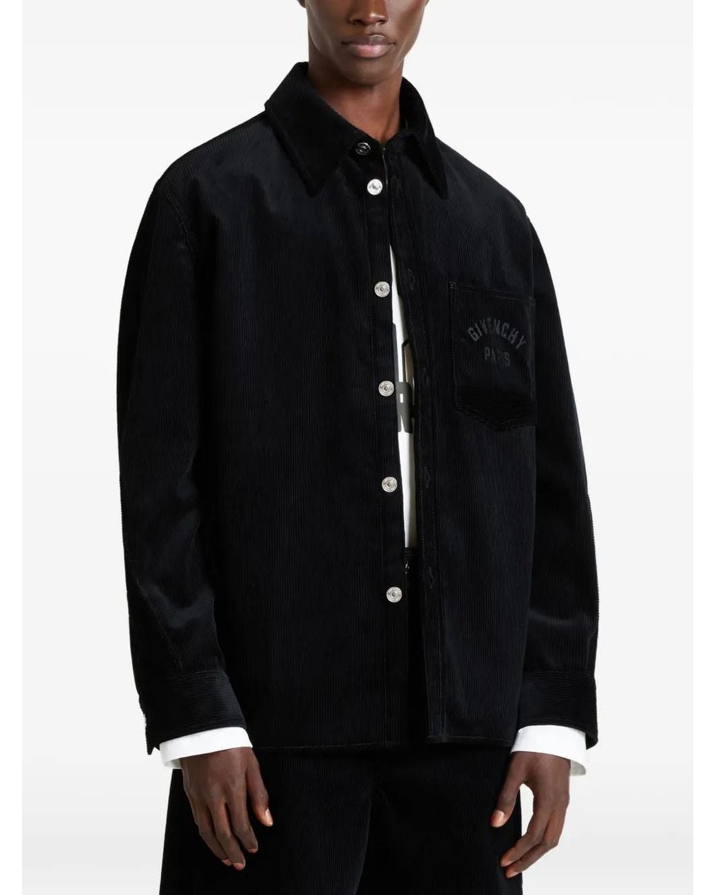 Givenchy Black Couture Seam Overshirt for men