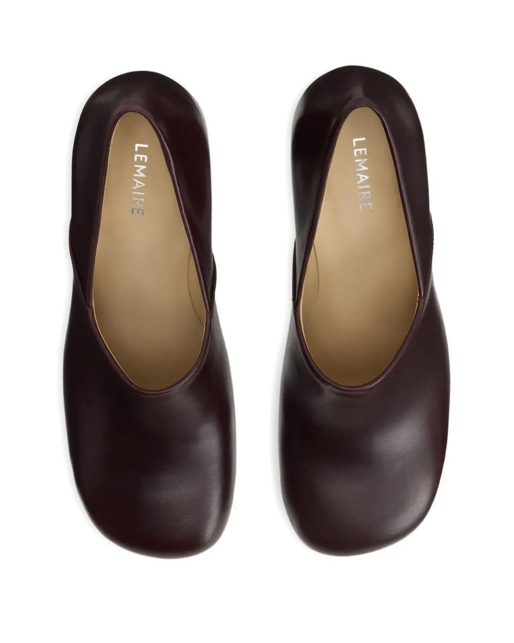Lemaire Brown 80Mm Anatomic Block-Heel Pumps