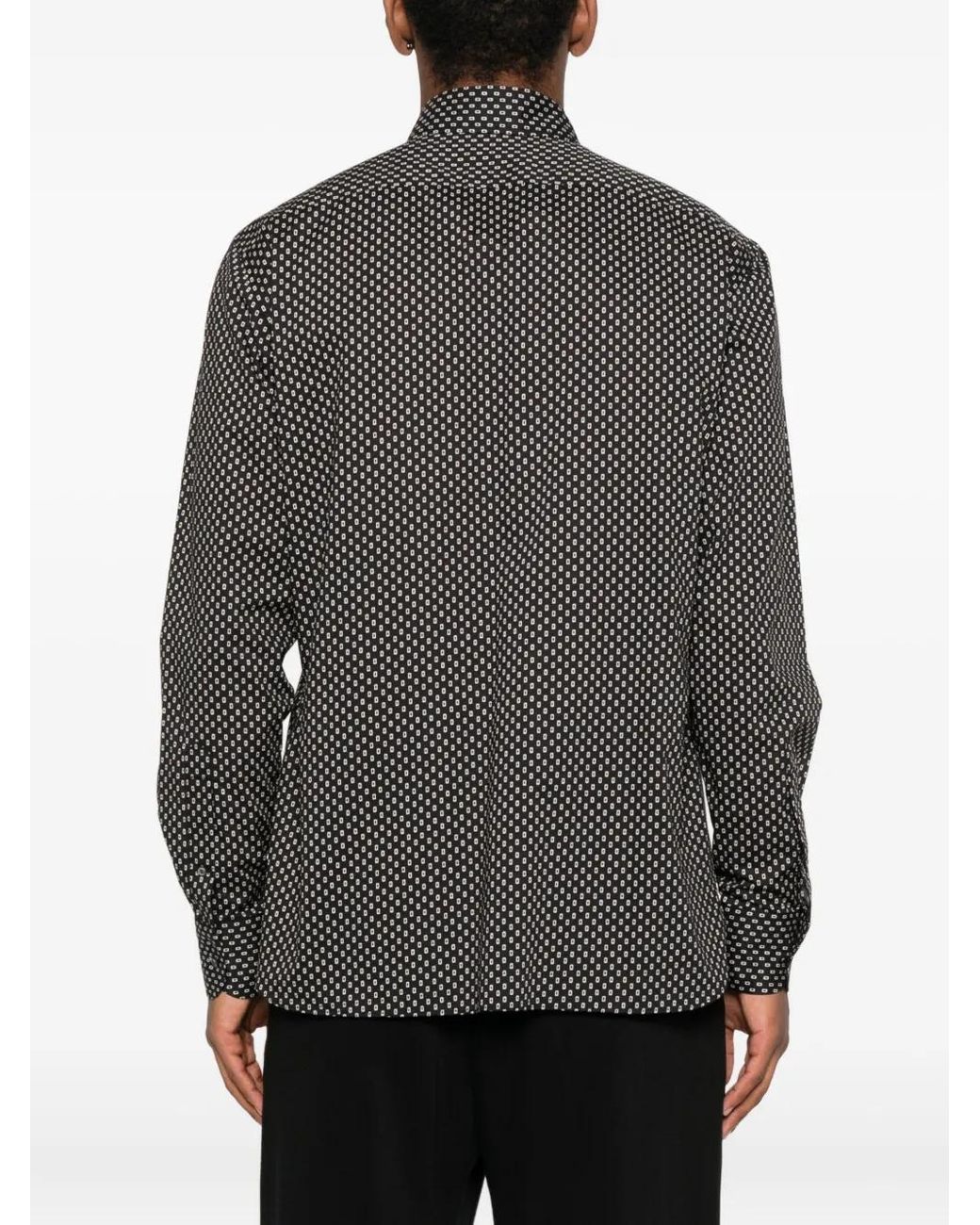 Tom Ford Gray Geometric-Print Shirt for men