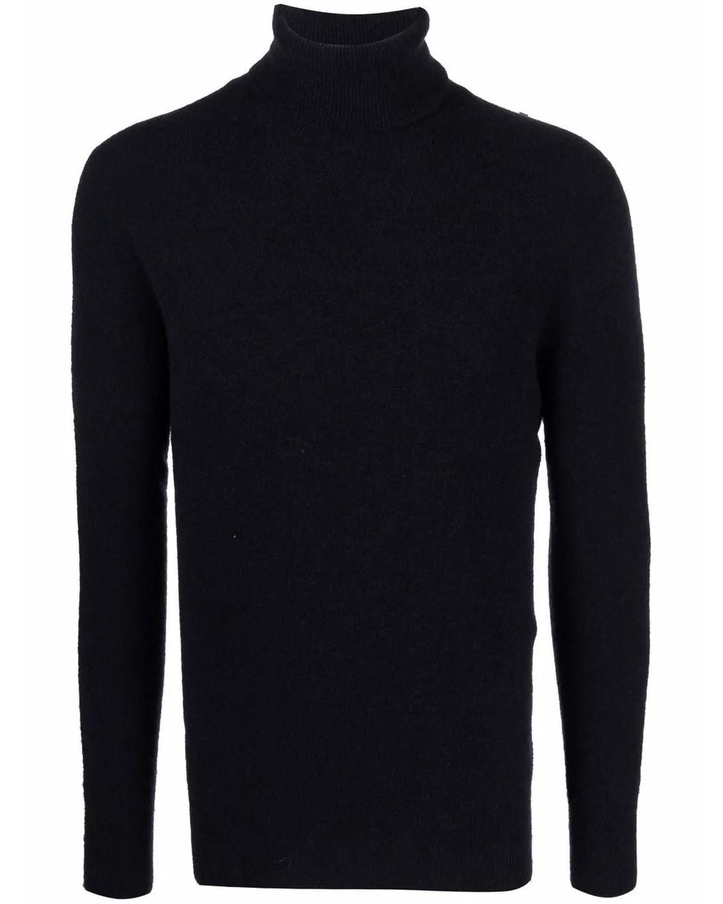 Roberto Collina Blue Roll-Neck Knitted Jumper for men