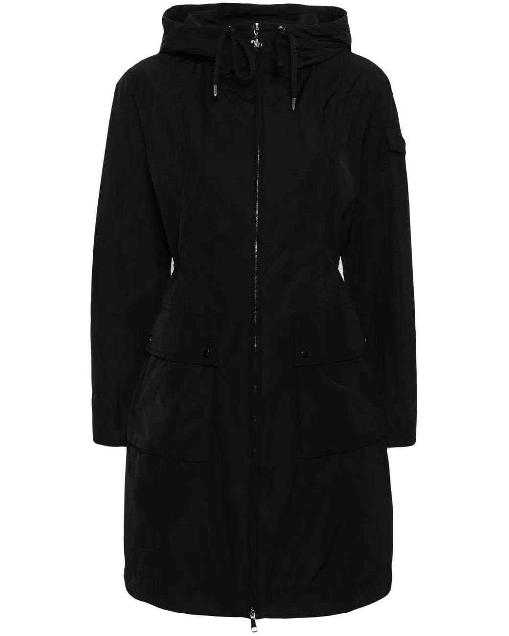 Moncler Black Laerte Hooded Shell Parka