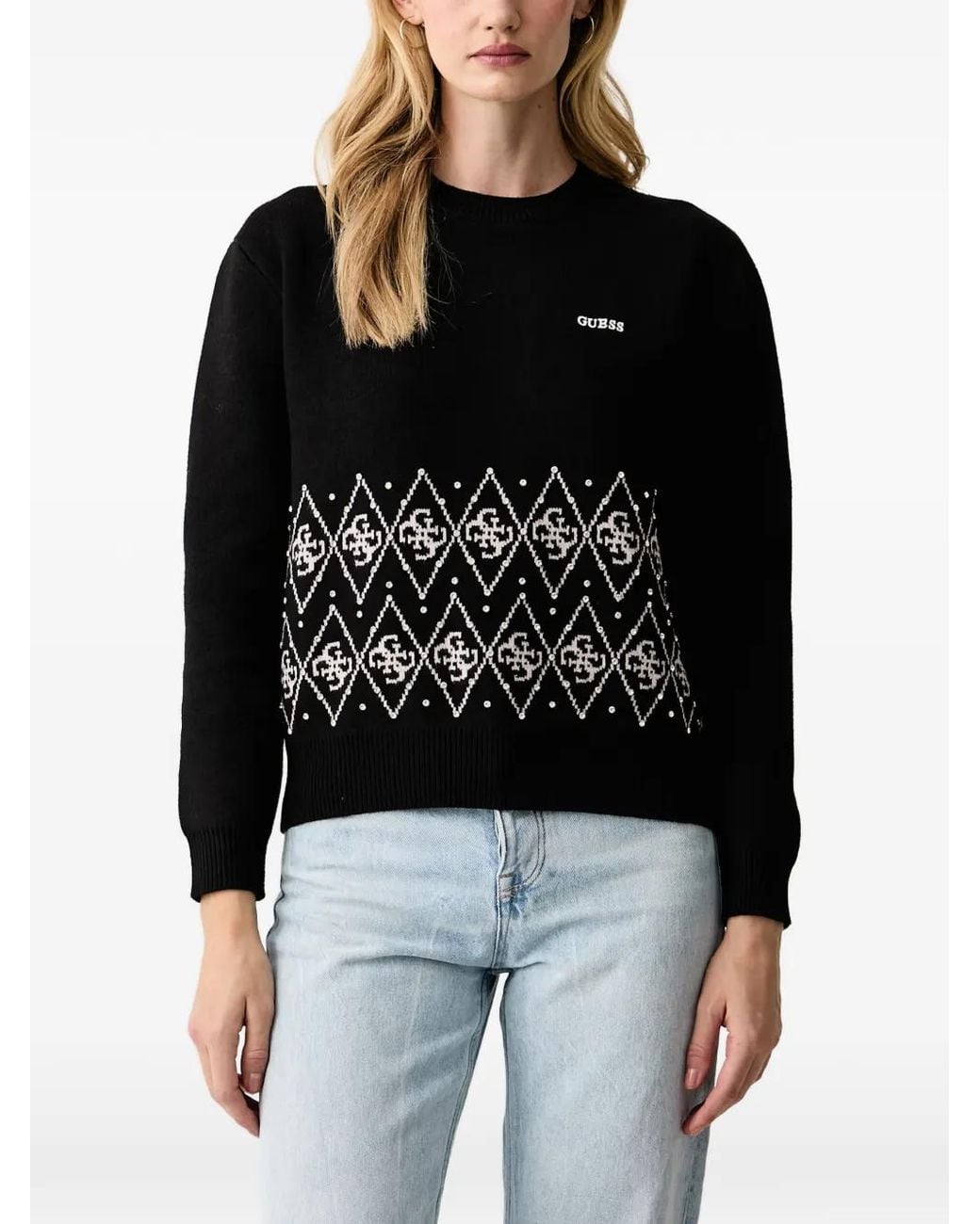 Guess Black 4G Logo Sweater