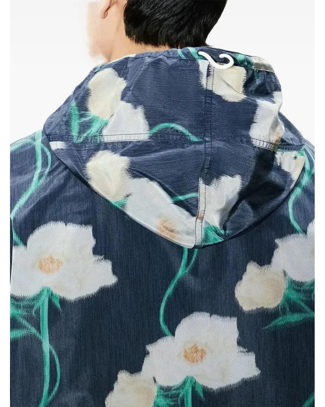 KENZO Blue Archive Rose Floral Parka for men