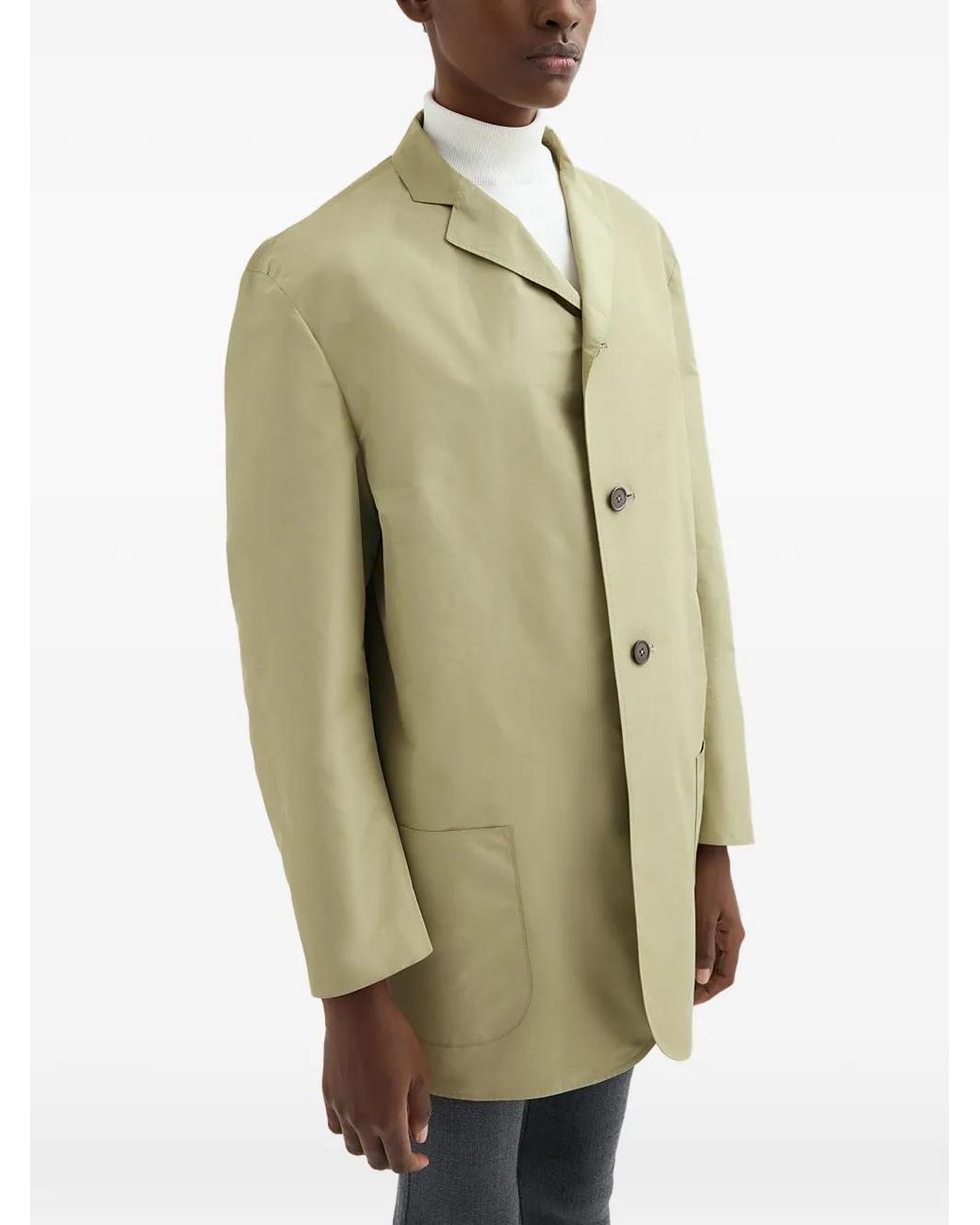 Jil Sander Green Button Technical Jacket