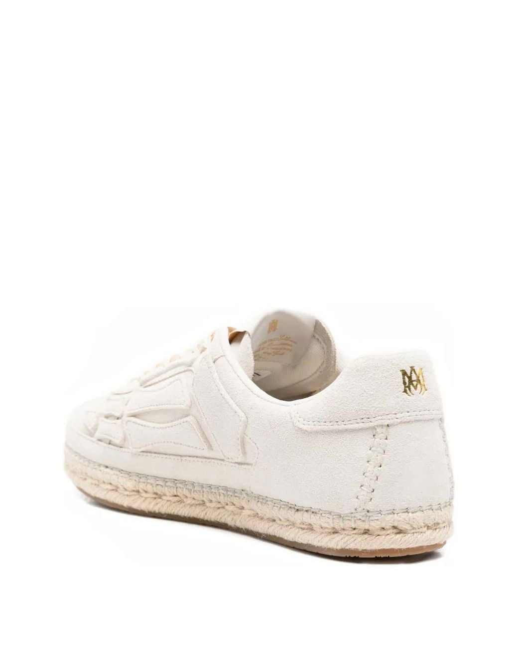 Amiri White Espadrille Pacific Bones Sneakers for men