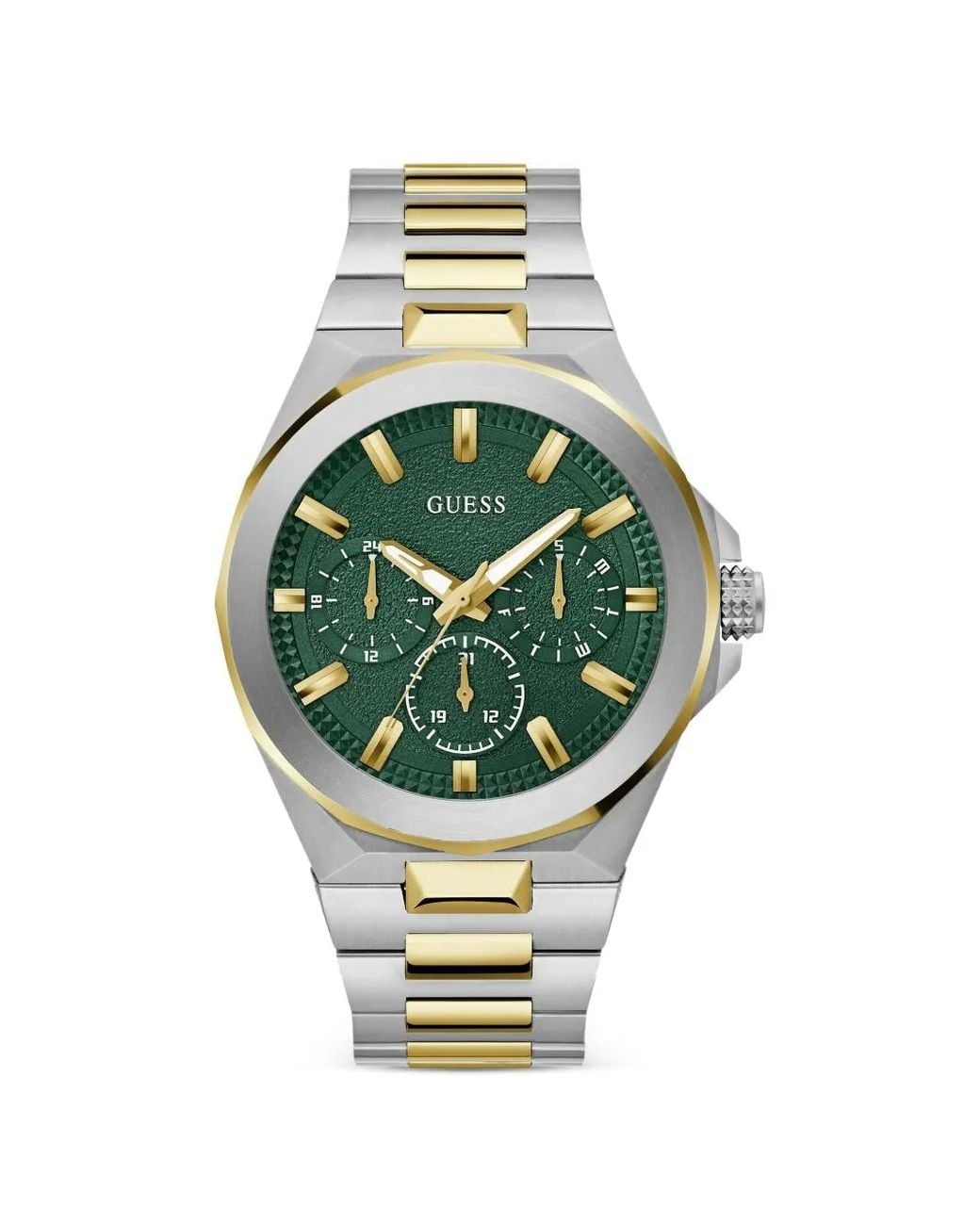 Guess Green Multi-Function 46Mm Watch for men