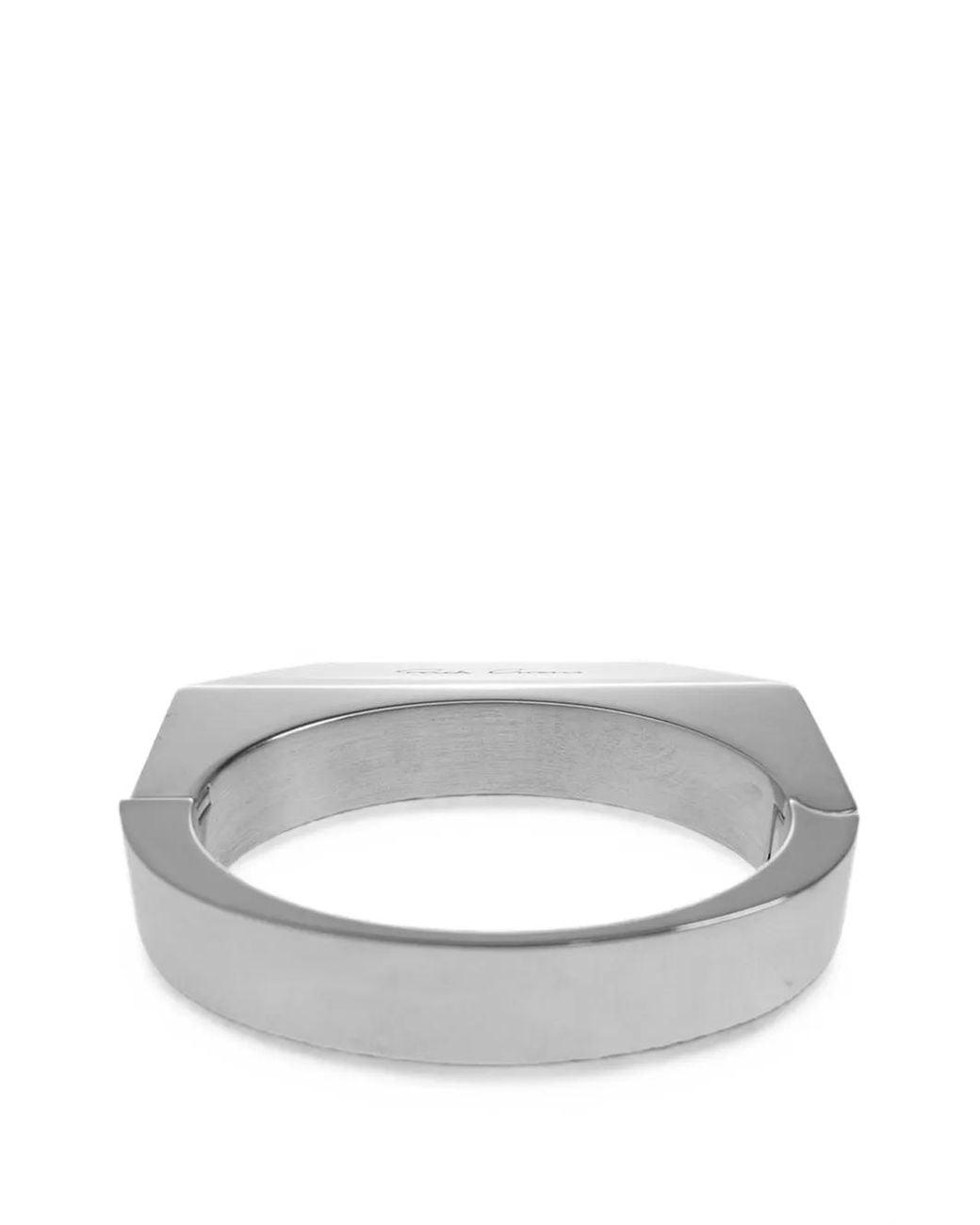 Rick Owens Gray Crystal-Embellished Pyramid Bracelets