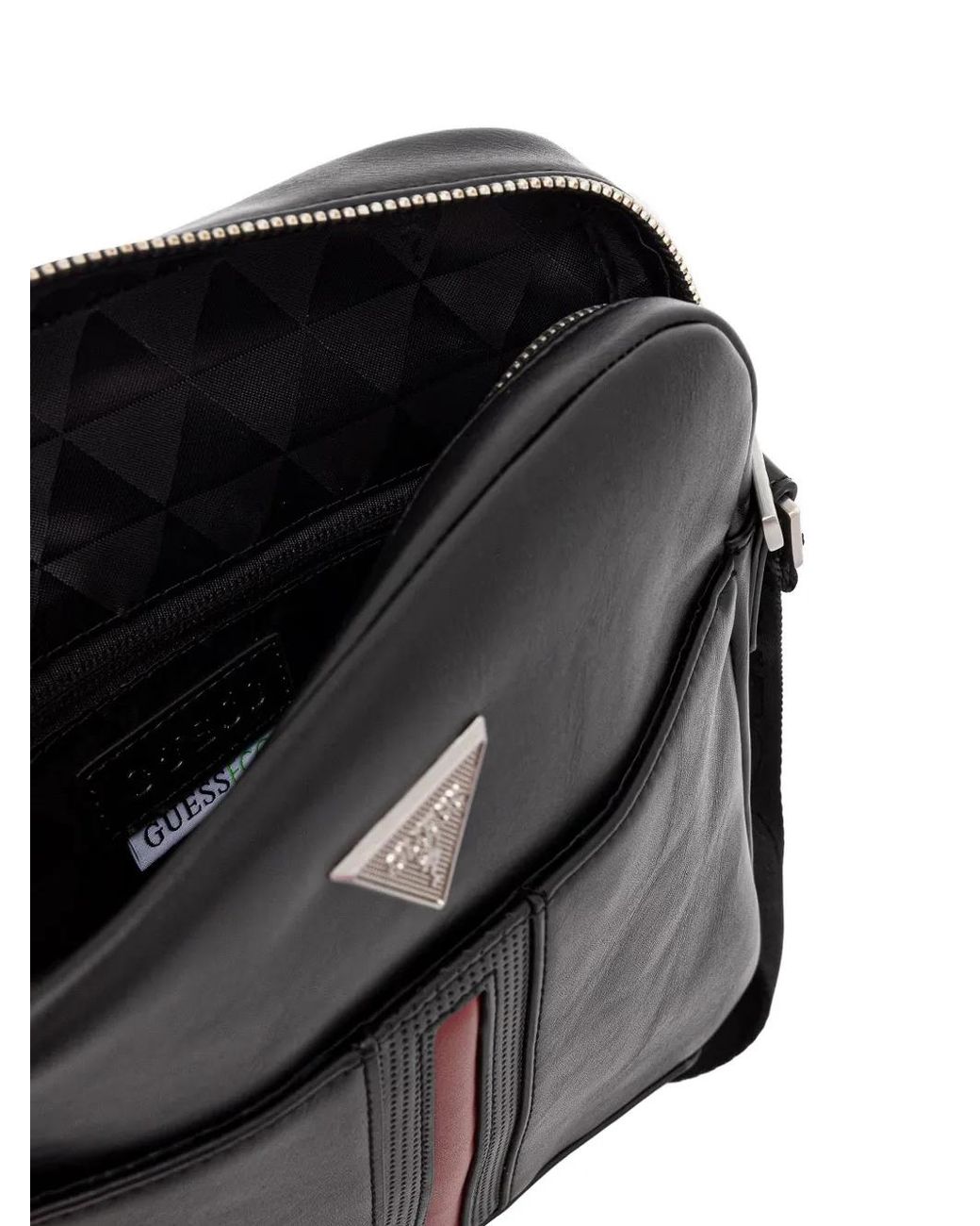 Guess Black Torino Logo Crossbody Bag for men