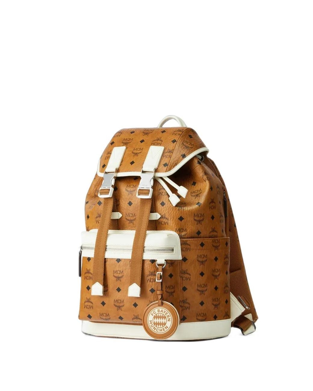 MCM Brown X Adidas X Fc Bayern Brandenburg Monogram Backpack
