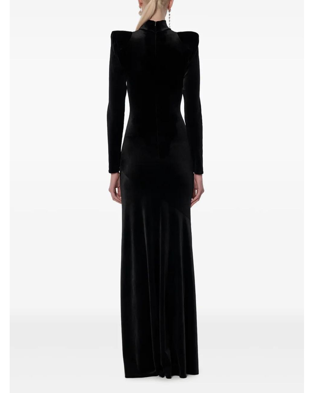 V:PM ATELIER Black Iris Maxi Dress