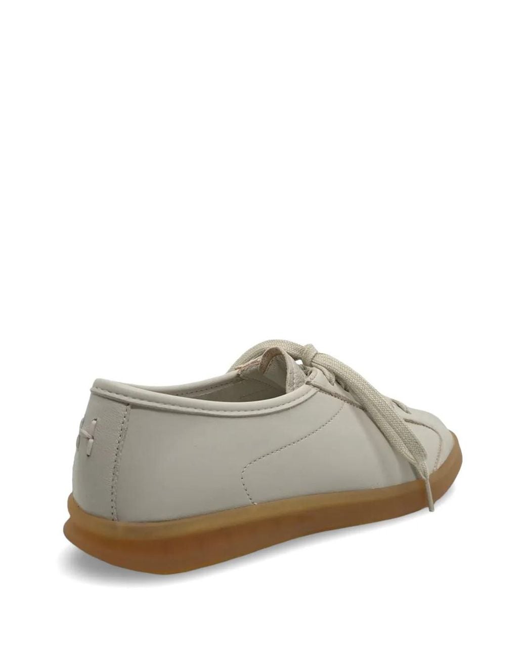 Henderson Gray Lace-Up Leather Sneakers