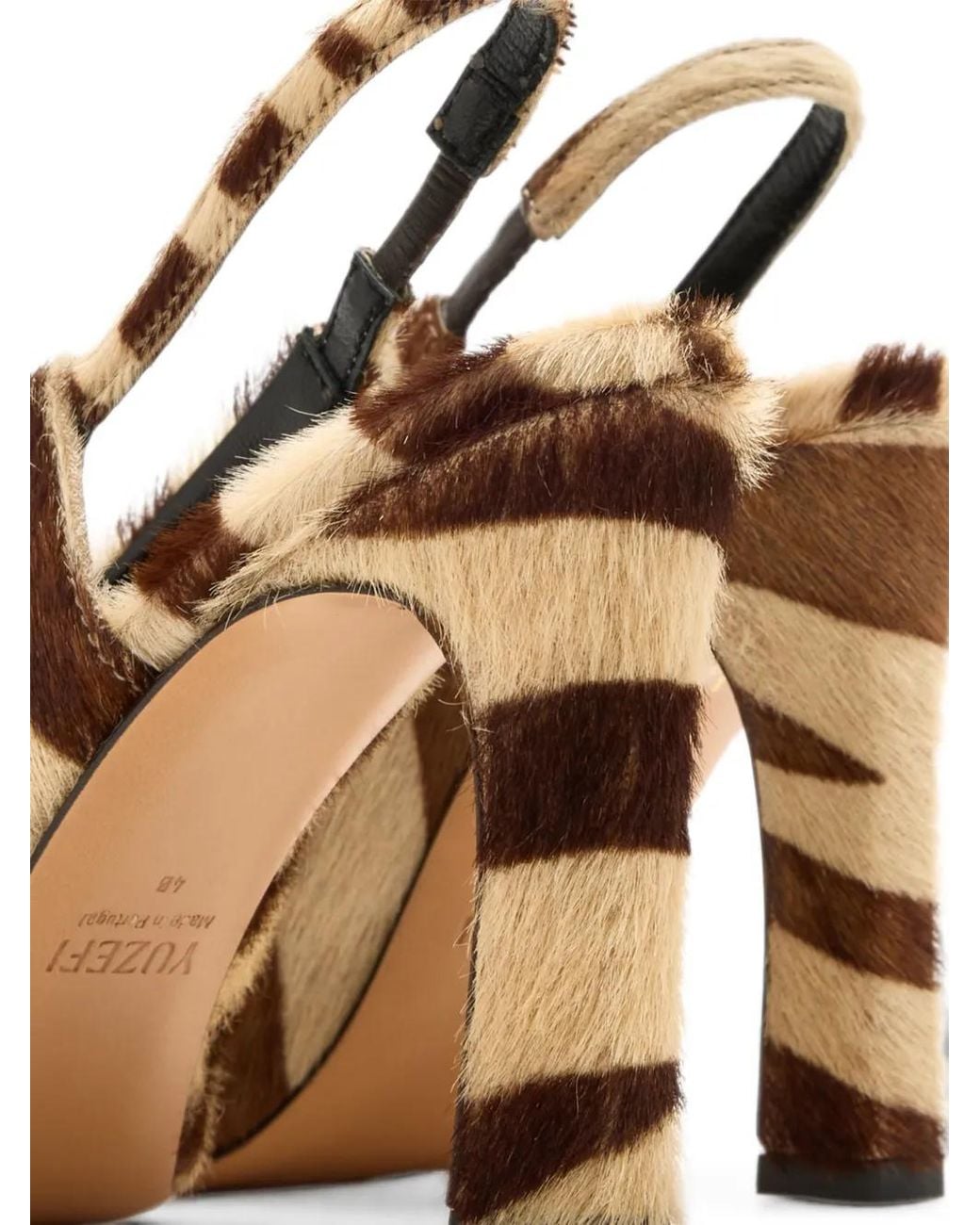 Yuzefi Metallic Nur Animal-Print Slingback Pumps