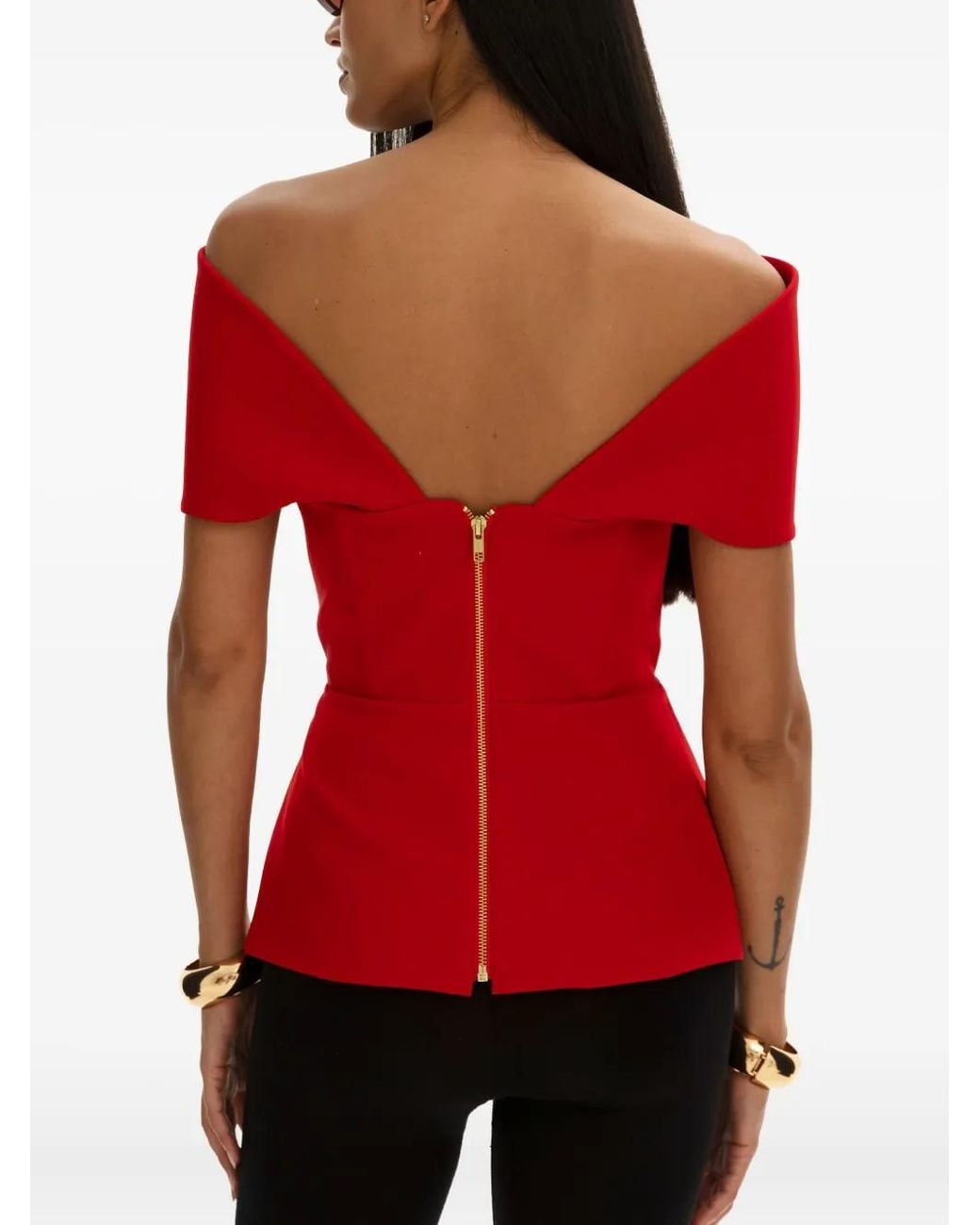MOOS STUDIO Red Sleeveless Top