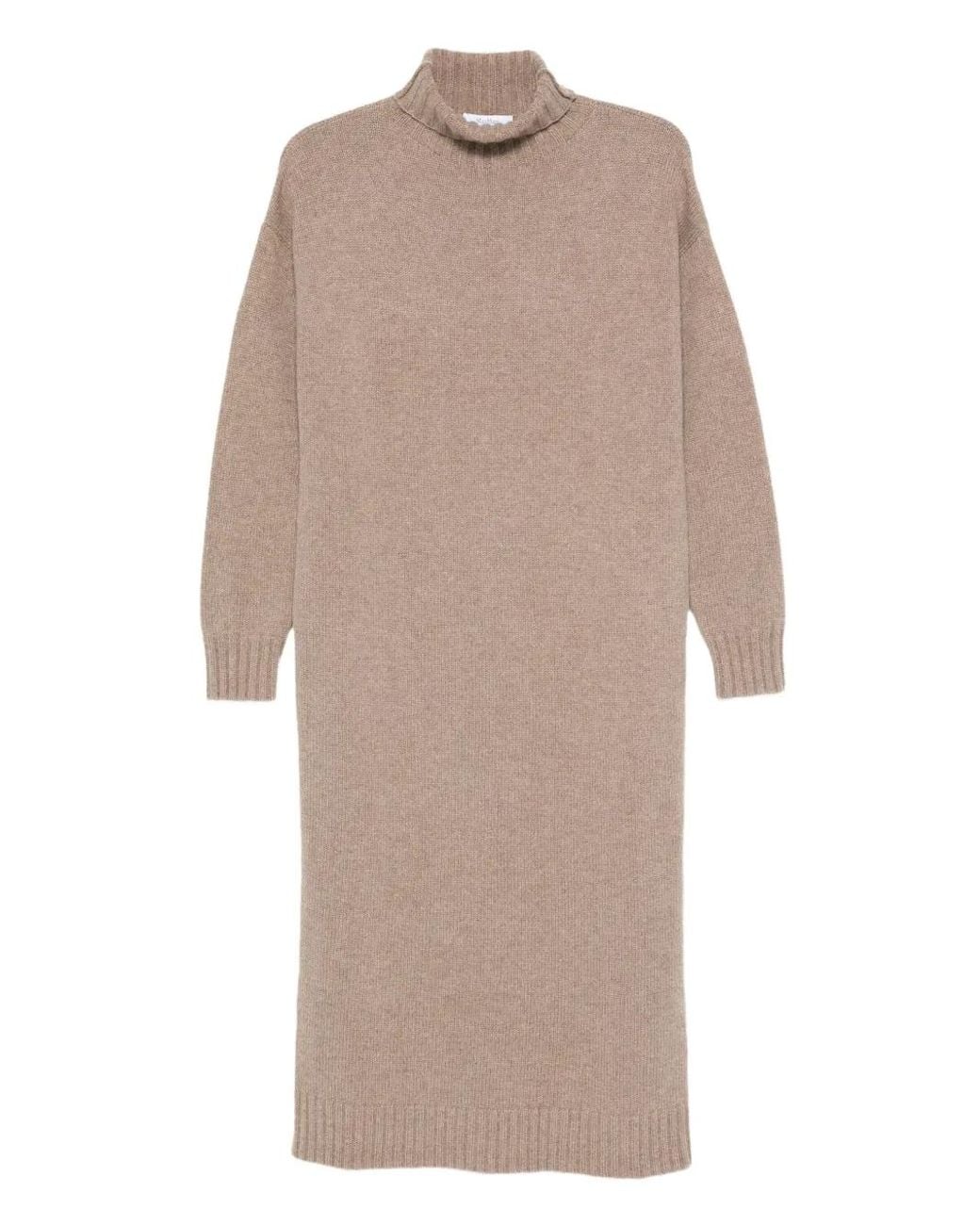 Max Mara Natural Long Cashmere Dress