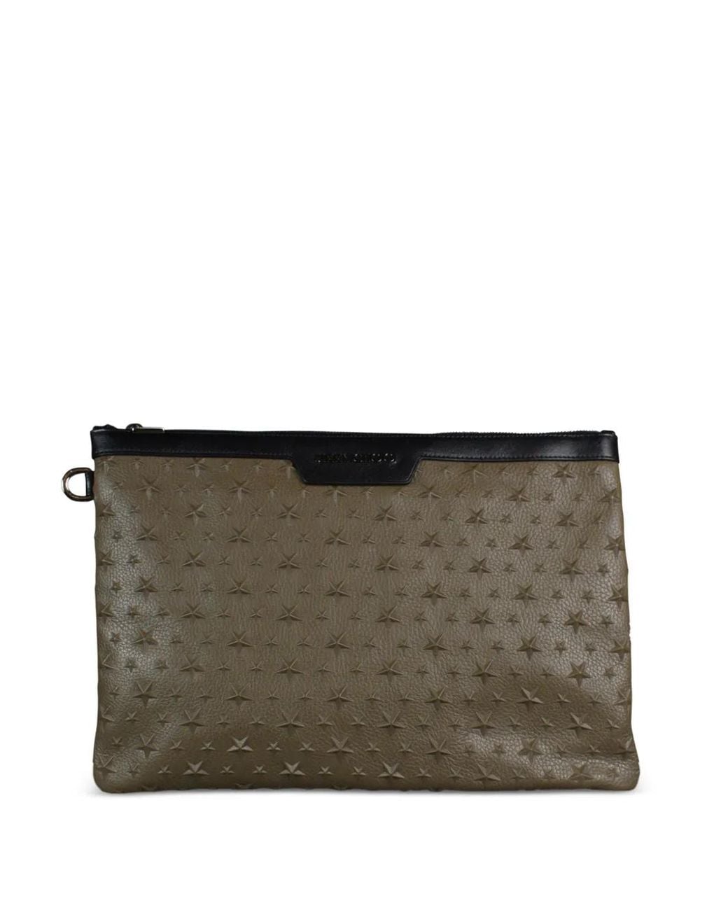 Jimmy Choo Gray Inlaid Stars Clutch Bag for men