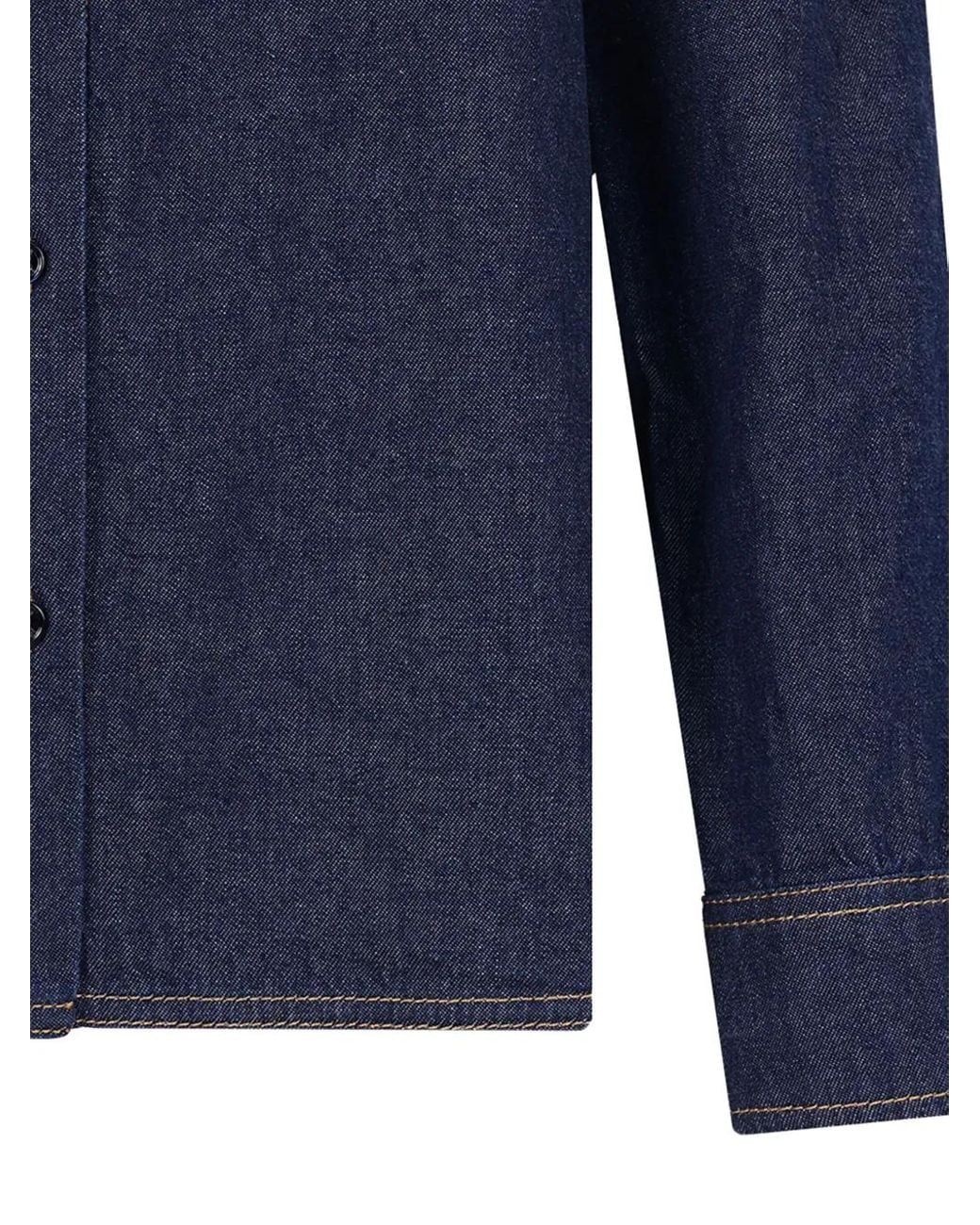 Maison Kitsuné Blue Pocket Shirt
