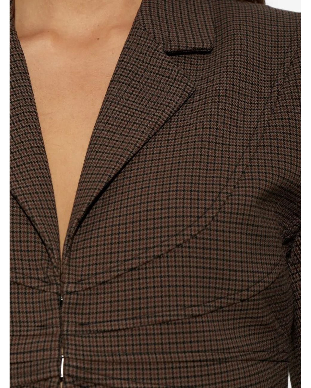 Gestuz Brown Gzlamia Check Blazer