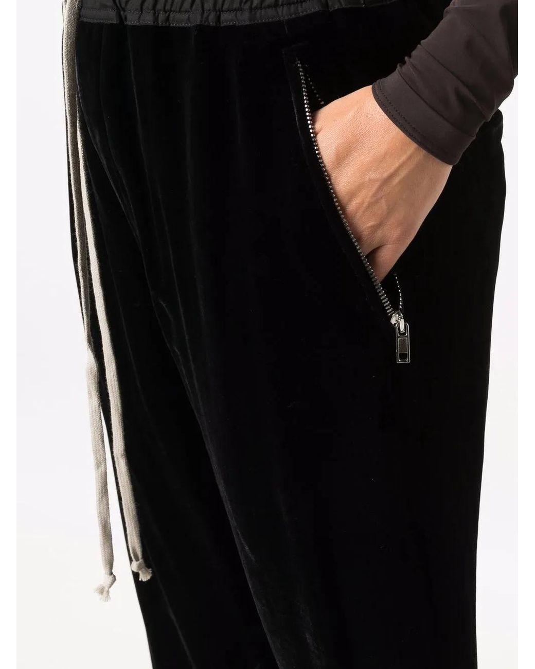 Rick Owens Black Three-quarter Length Trousers