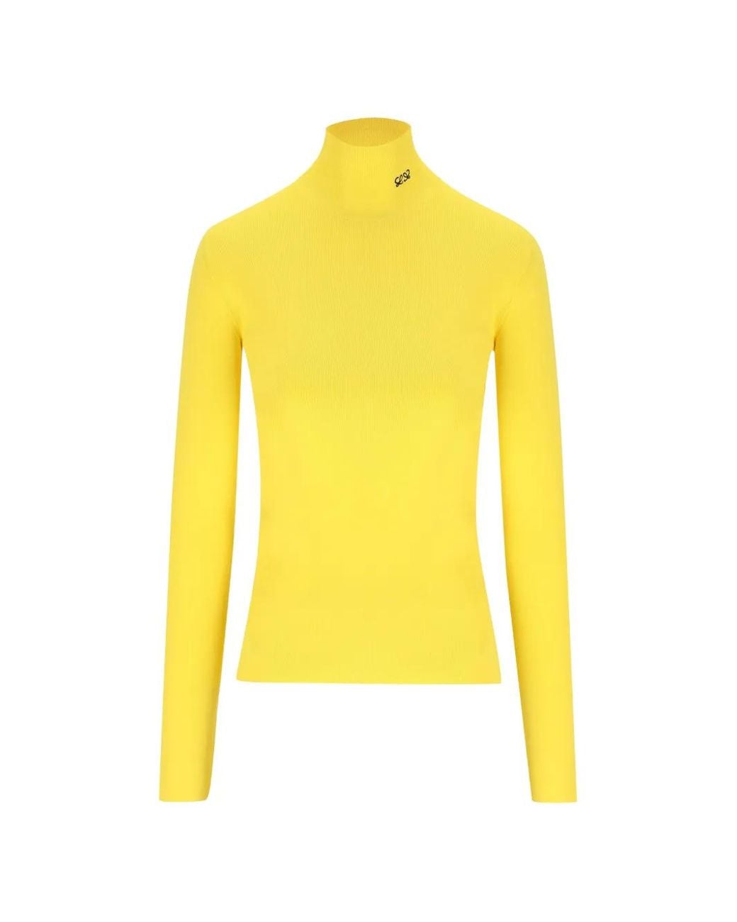 Loewe Yellow Pull À Col Montant