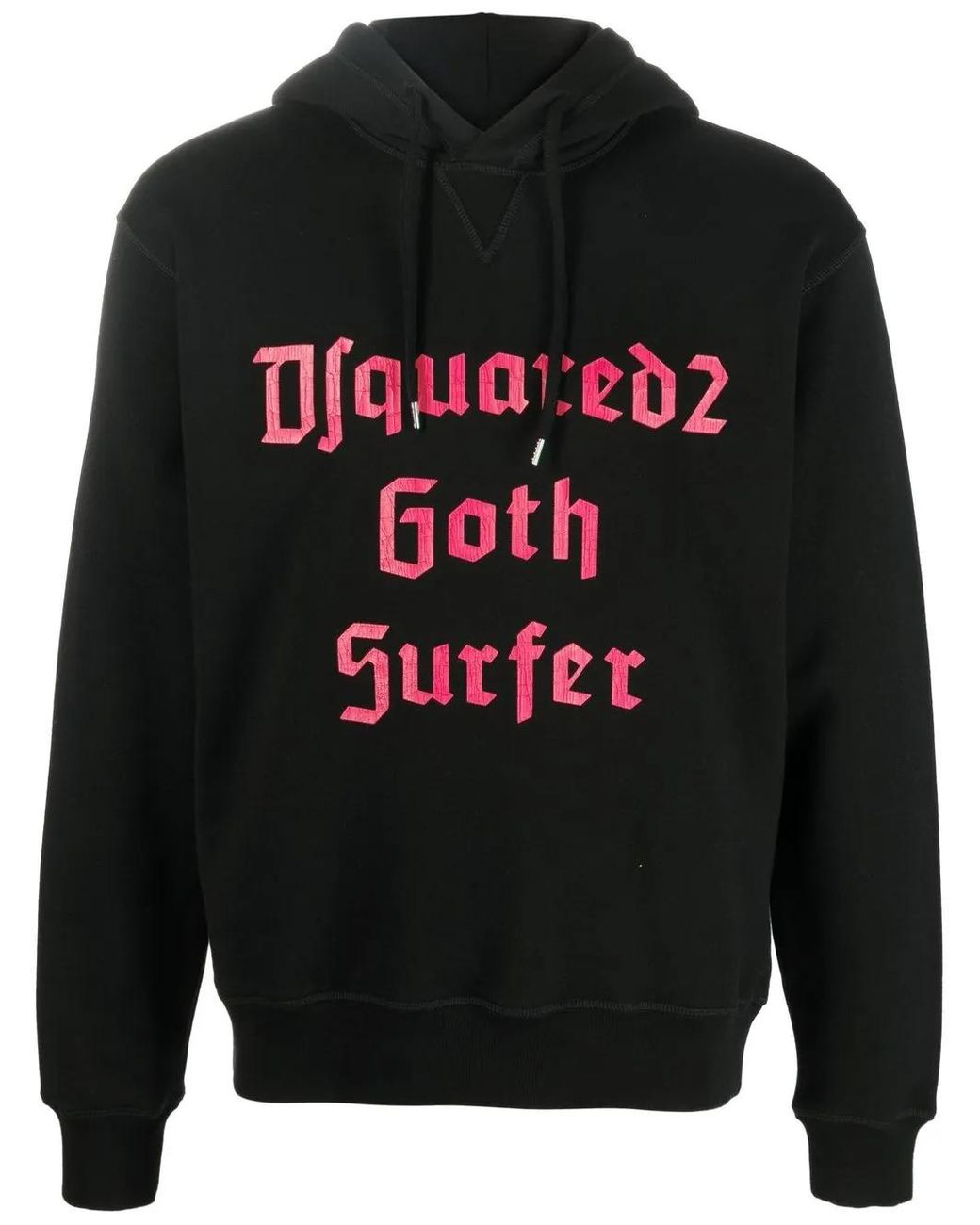 Sudadera Con Capucha Y Eslogan DSquared² de hombre de color Black