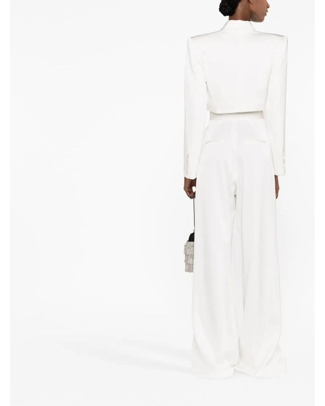 Alex Perry Blazer Met Enkele Rij Knopen in het White