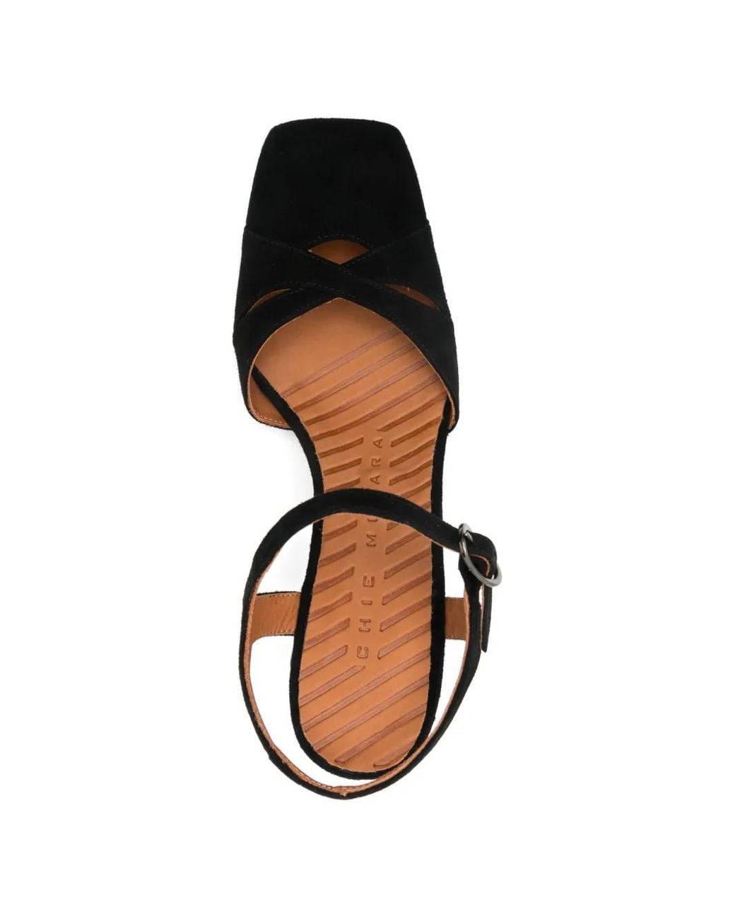 Chie Mihara Black Oidina Criss-Cross Ankle-Strap Pumps