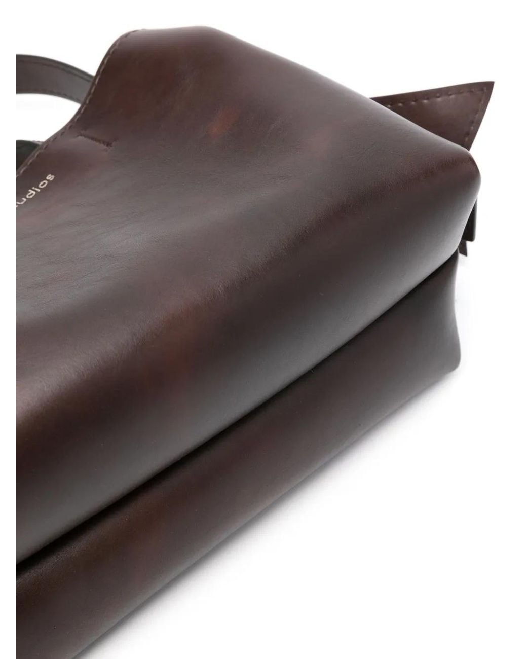 Acne Black Medium Musubi Leather Tote Bag