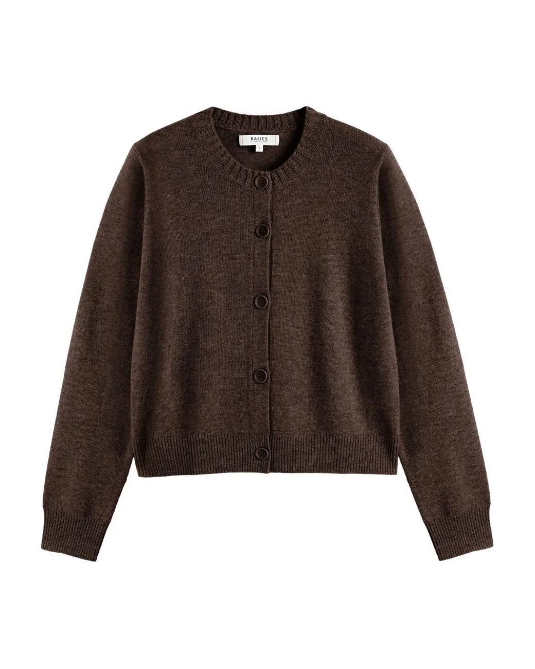 Chinti & Parker Brown Crew-Neck Cardigan