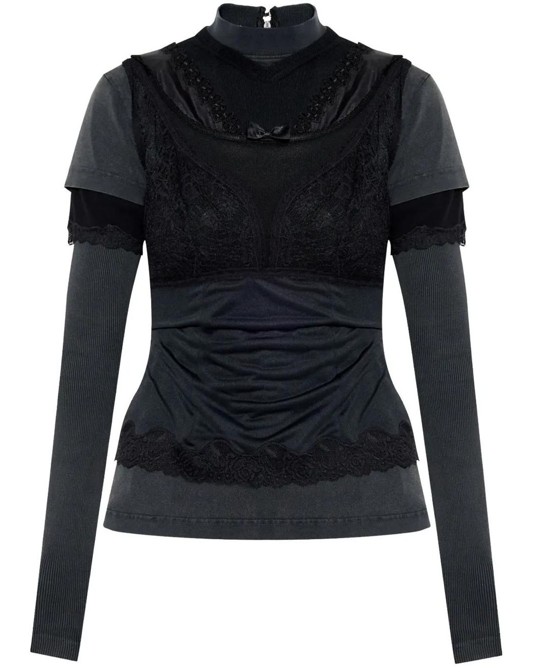 Balenciaga Blue Layered Top
