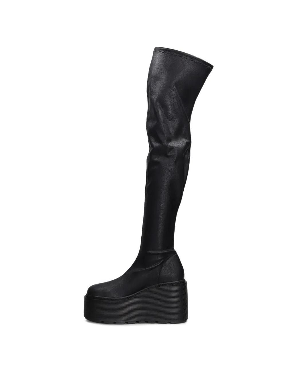 Vic Matié Black Platform Over-The-Knee Boots