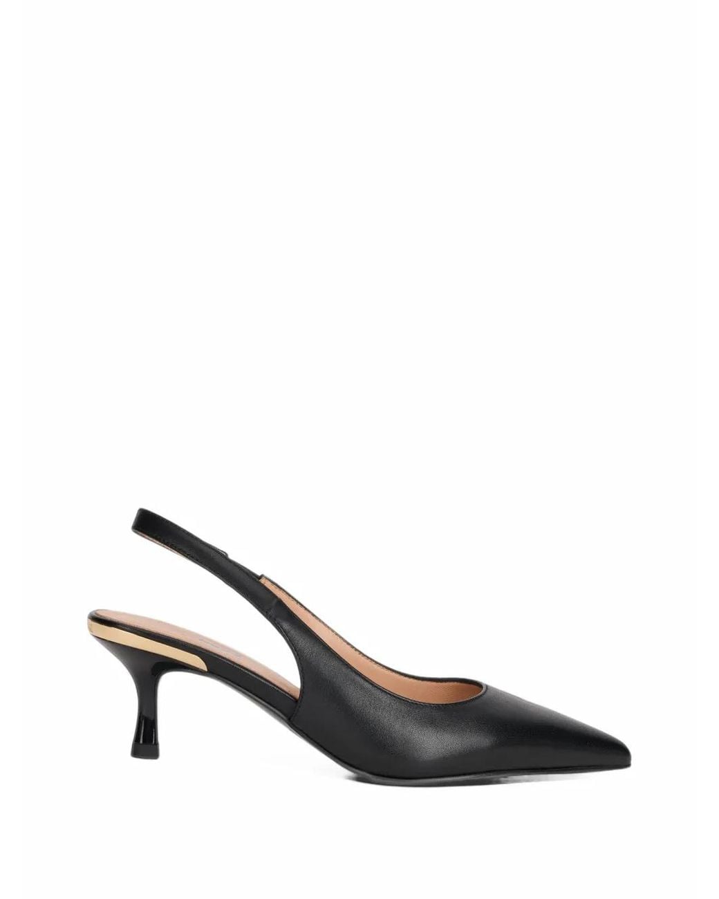 Love Moschino Black Pointed-Toe Pumps