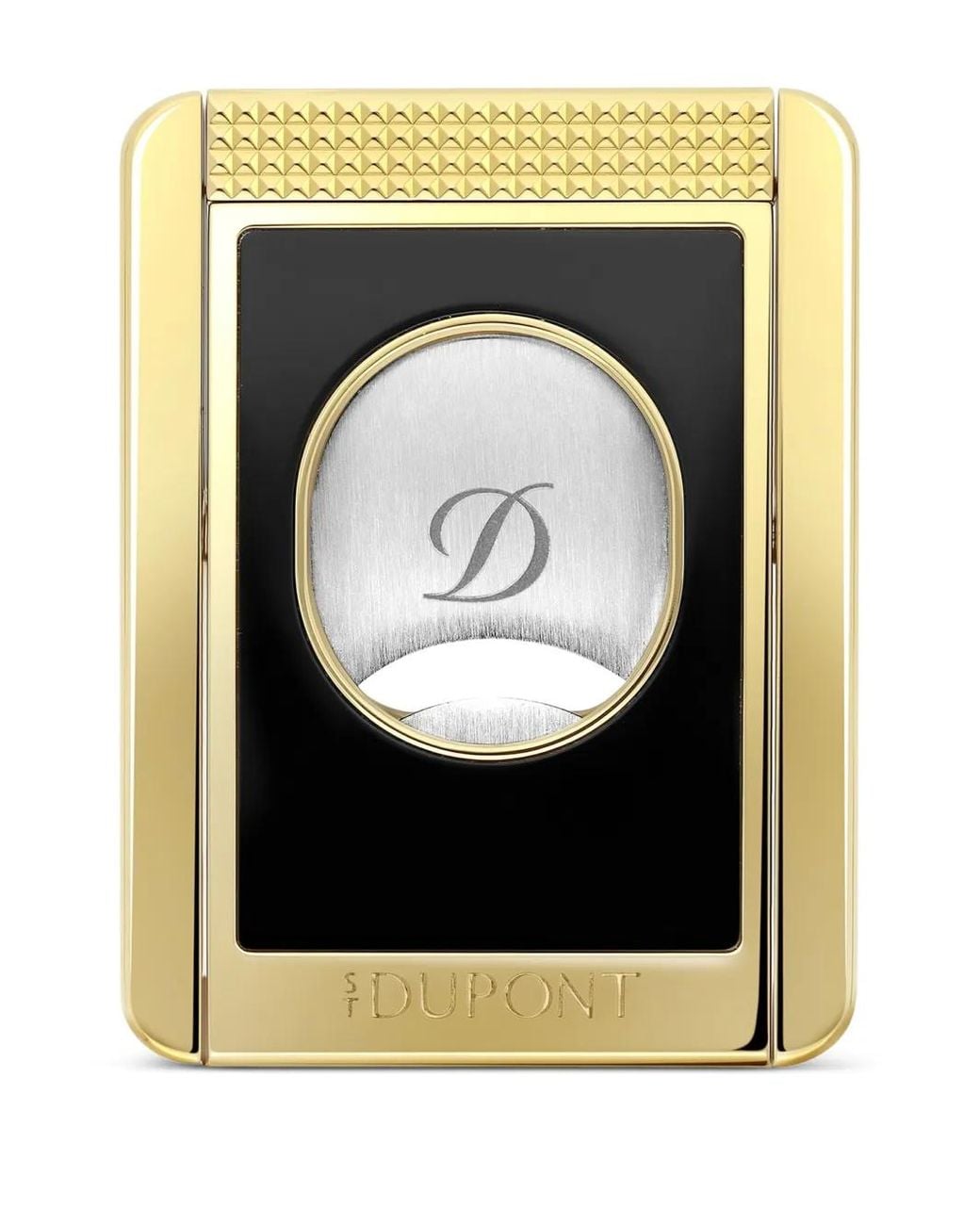 S T Dupont Black Rectangular Cigar Cutter