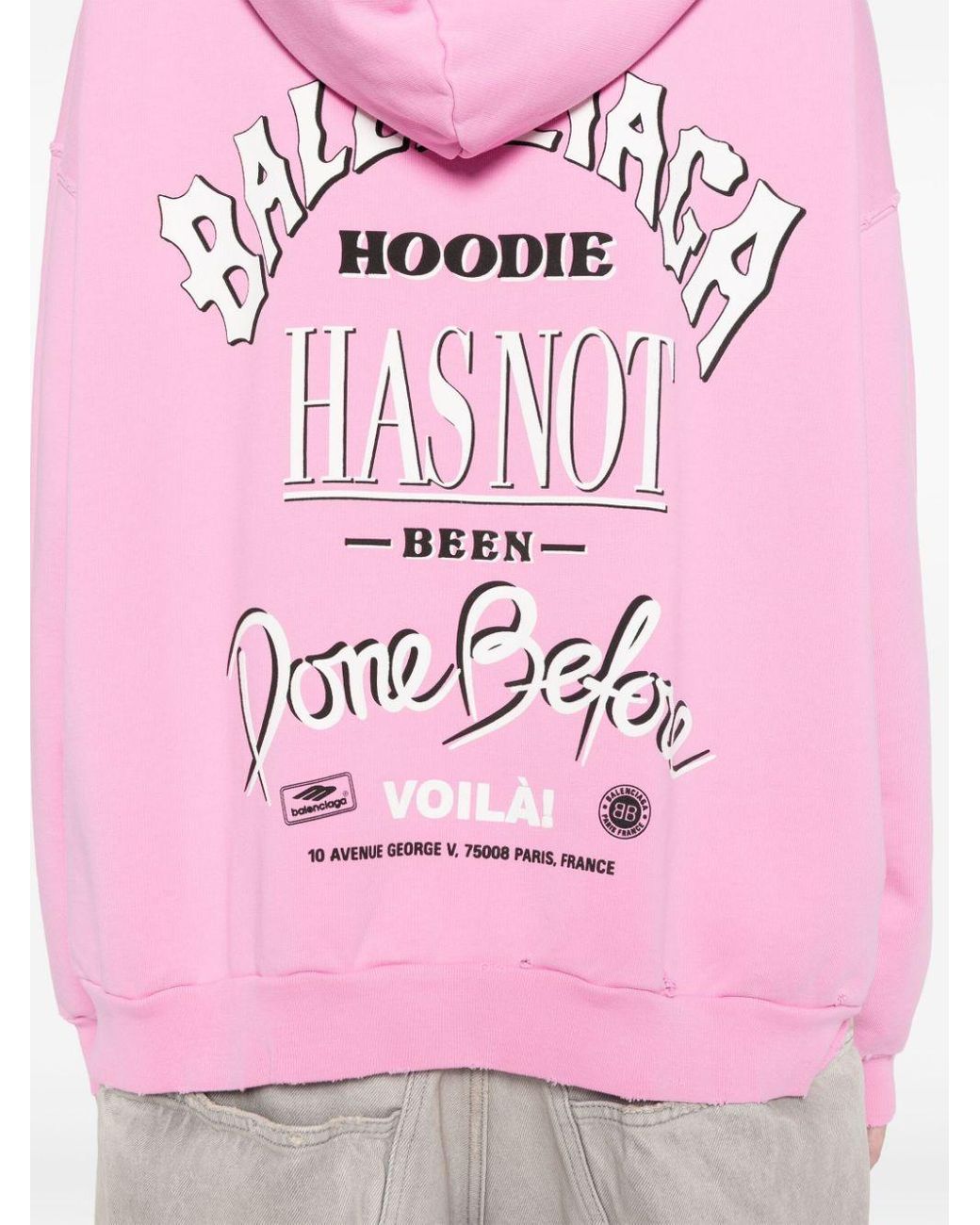 Balenciaga Not Been Done Hoodie in Pink Lyst UK