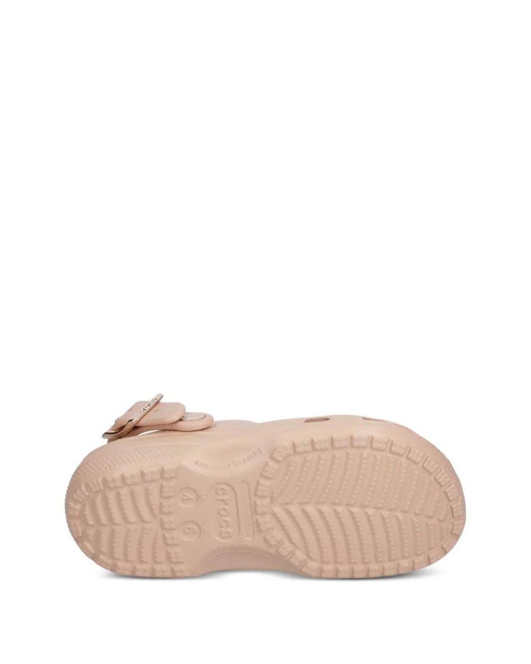 CROCSTM Pink Buckle-Strap Perforated Clogs