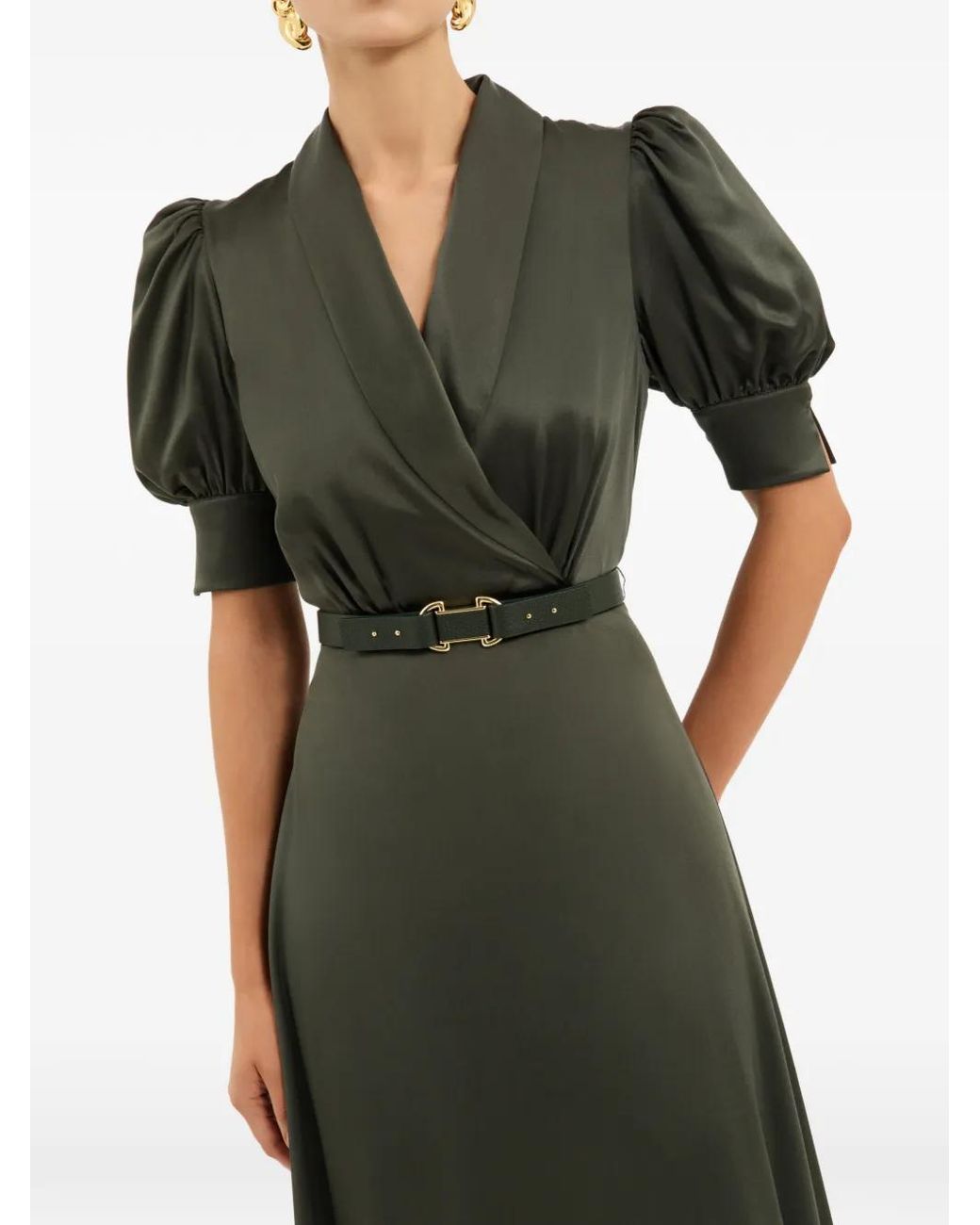 Rebecca Vallance Black Serene Midi Dress