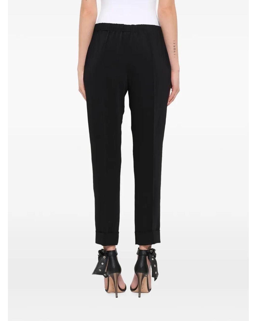 KENZO Black Drawstring-Waist Track Pants