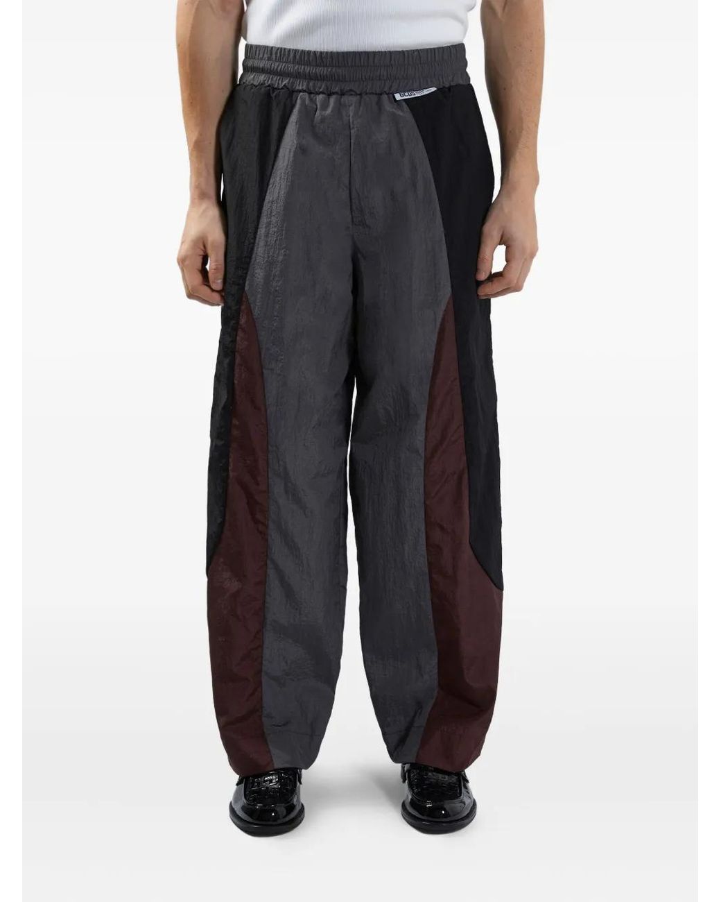Gcds Black Colour-Block Trousers