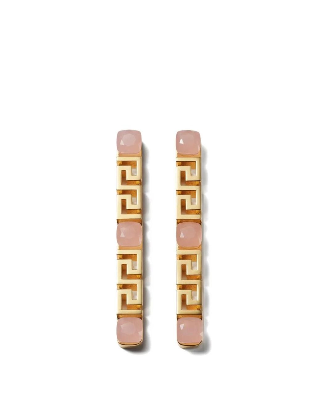 Pendientes Greca Versace de color Metallic
