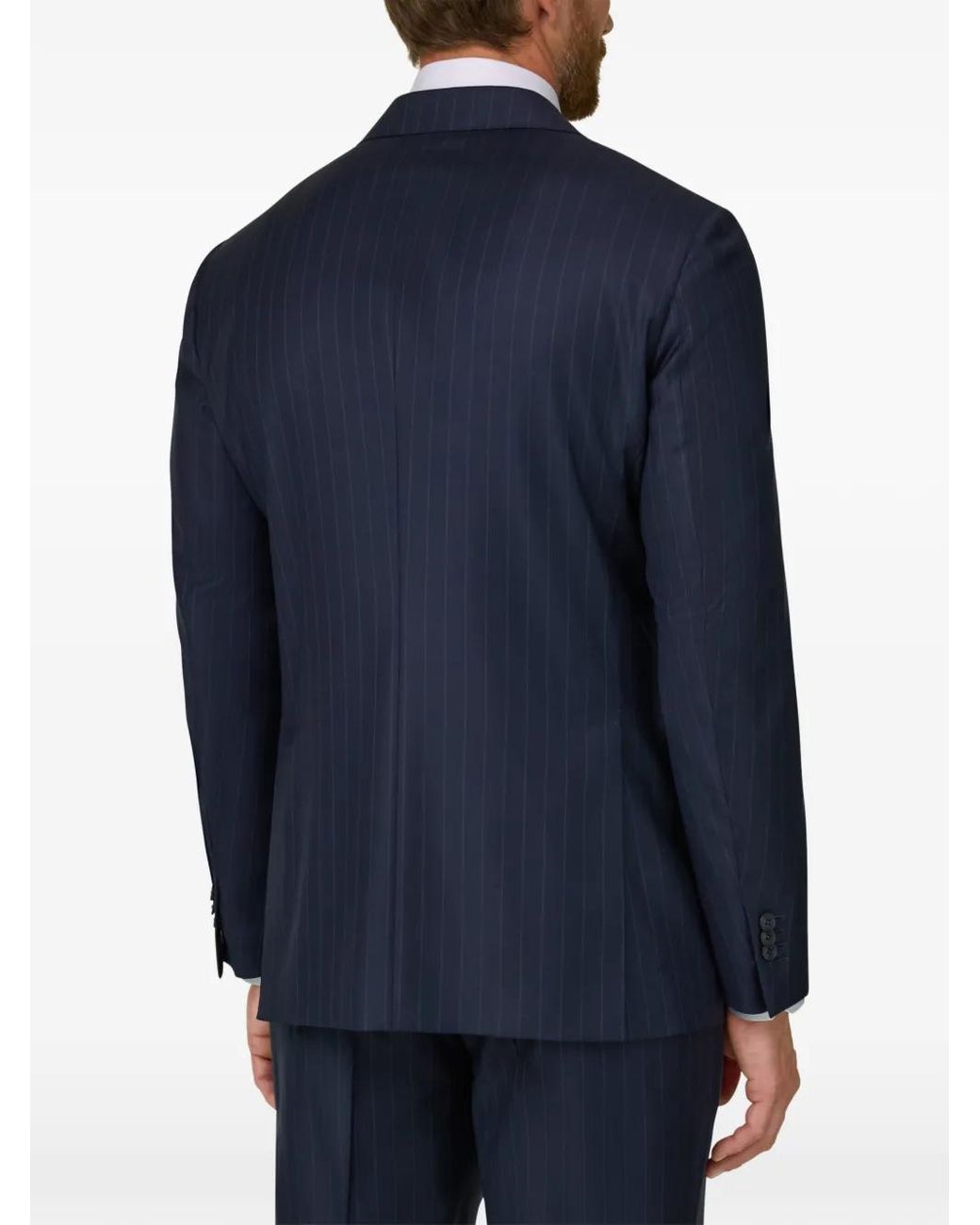 Boggi Blue Suit Pinstripe for men