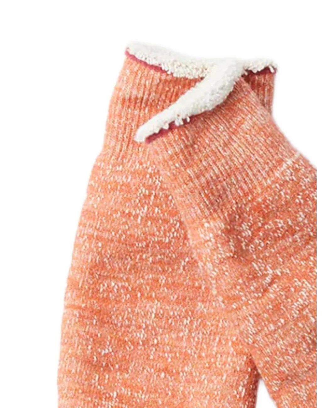 RoToTo Orange Chaussettes À Design Superposé