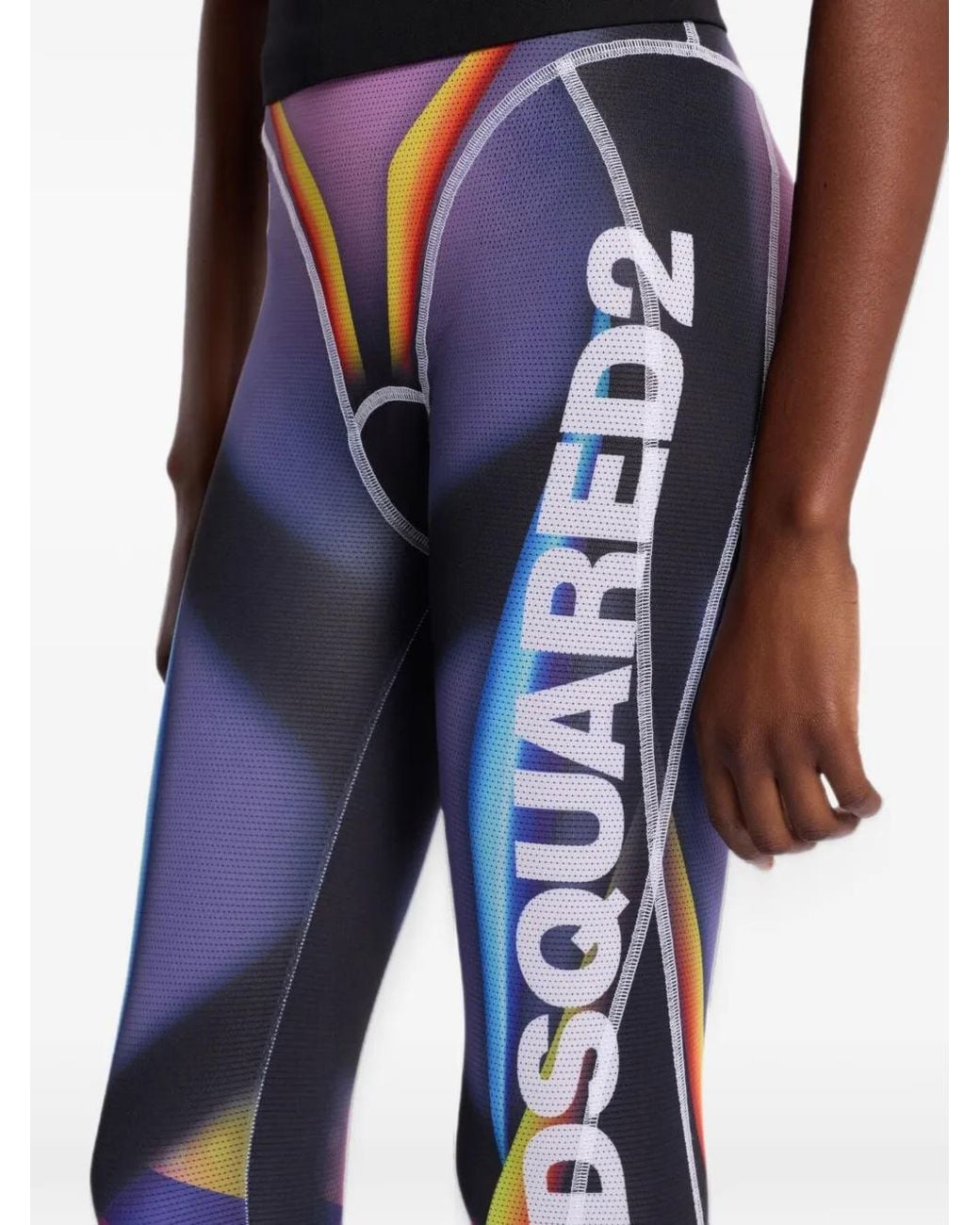 DSquared² Blue Pantalon À Imprimé Graphique