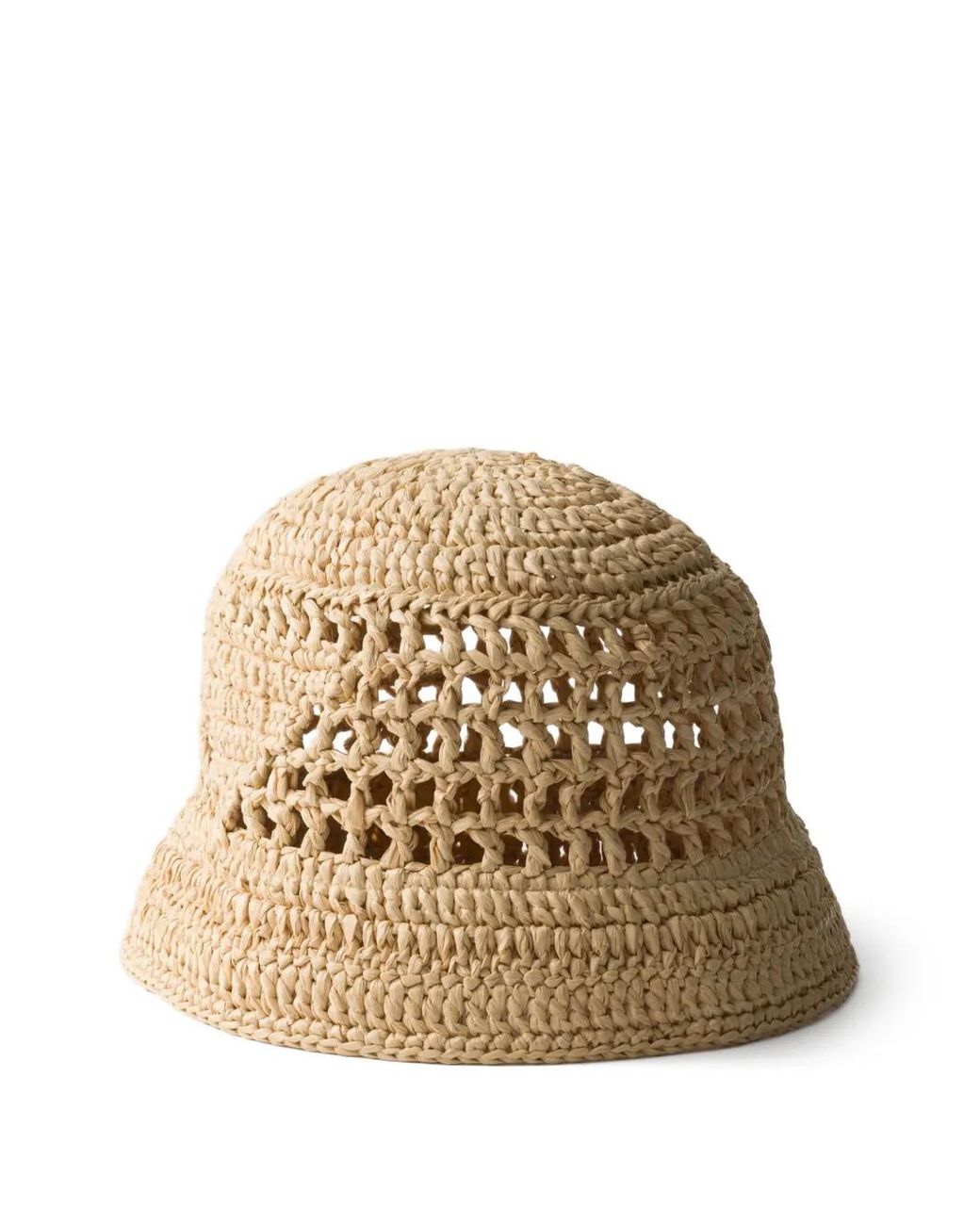 Prada Natural Crochet Bucket Hat